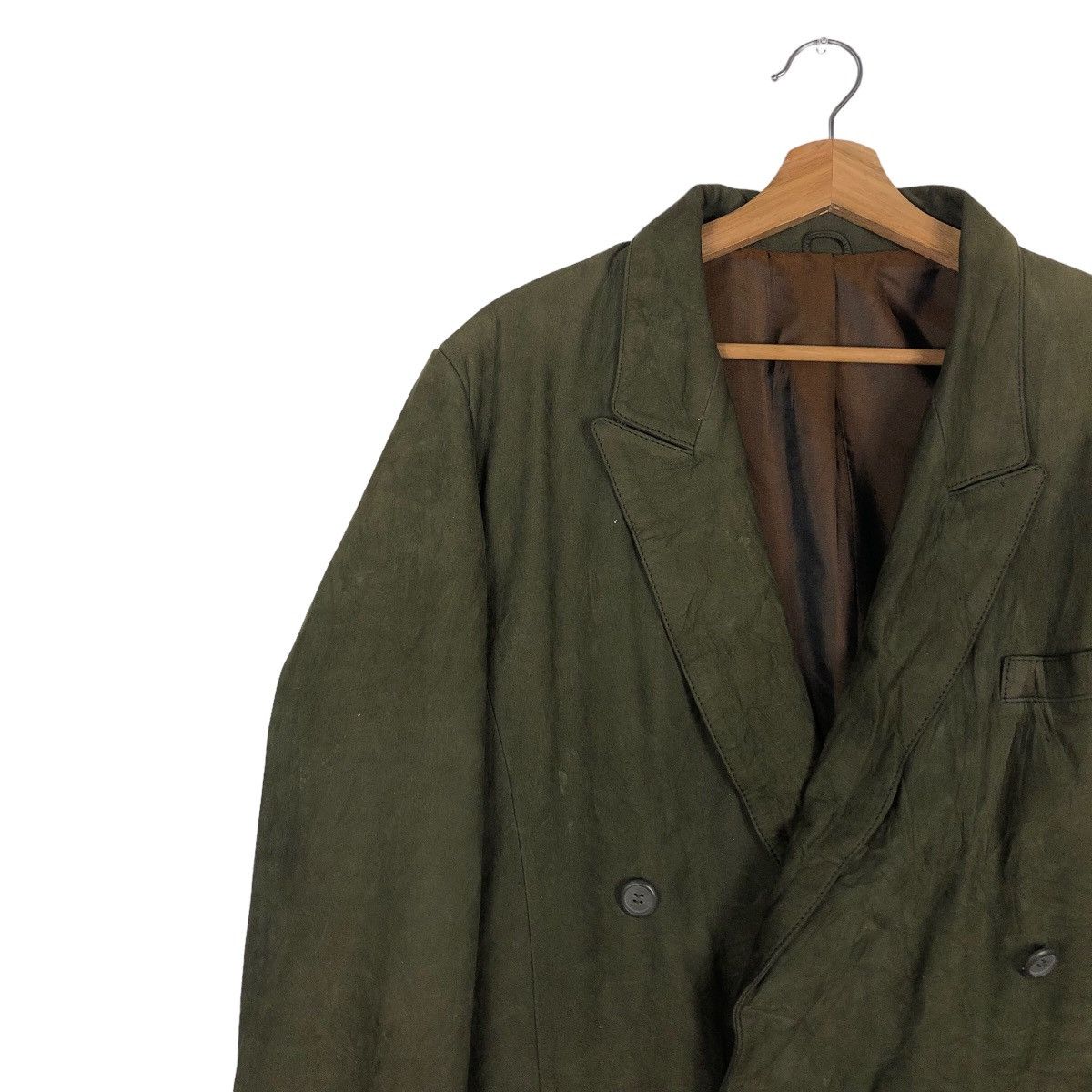 Issey Miyake 🔥Vintage Genuine Leather Jacket Biker Sub Urban Tokyo Made Size US L / EU 52-54 / 3 - 7 Thumbnail
