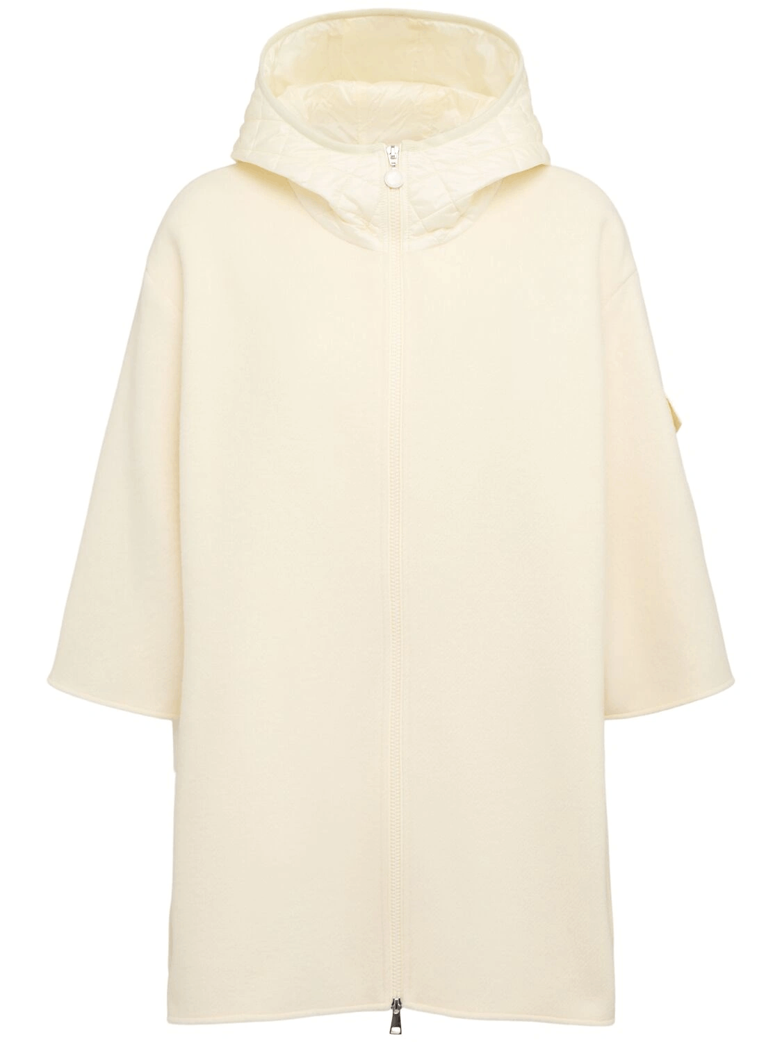 Moncler MONCLER $1650 White Wool Cape New Size ONE SIZE - 1 Thumbnail