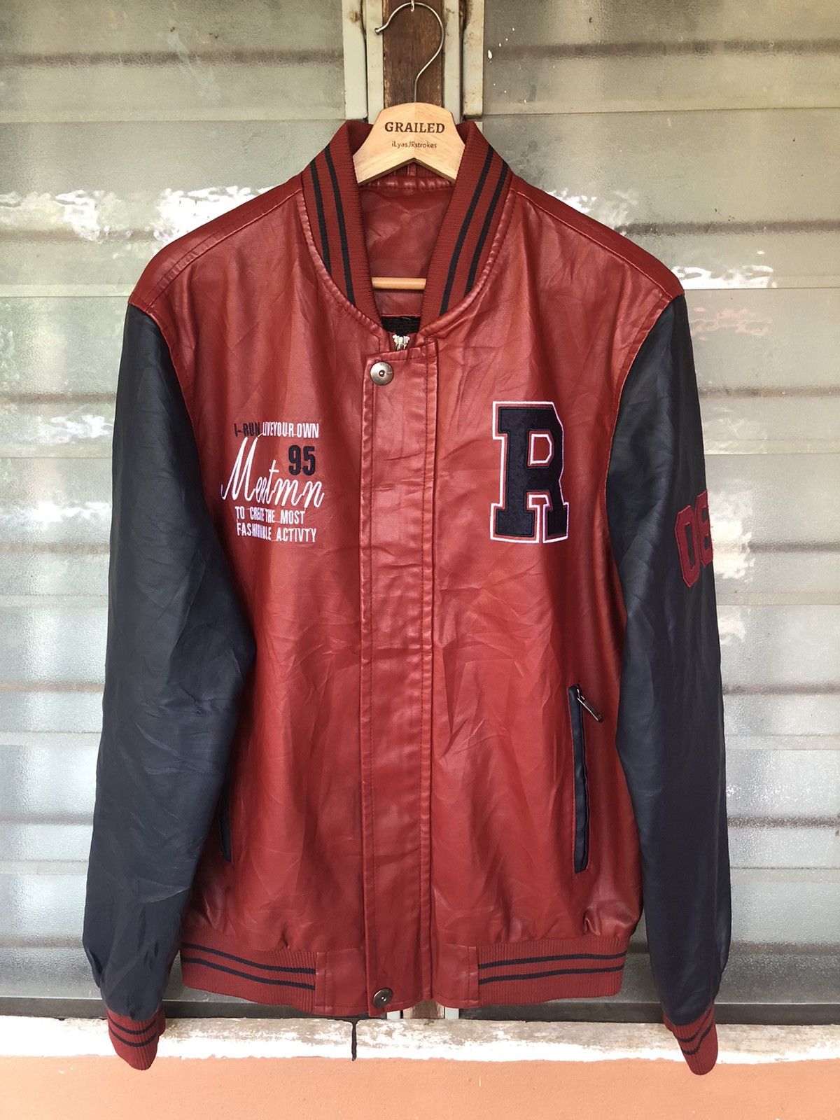 Japanese Brand 92th Ganata Fashionable Activty Varsity Jacket Size US M / EU 48-50 / 2 - 1 Thumbnail