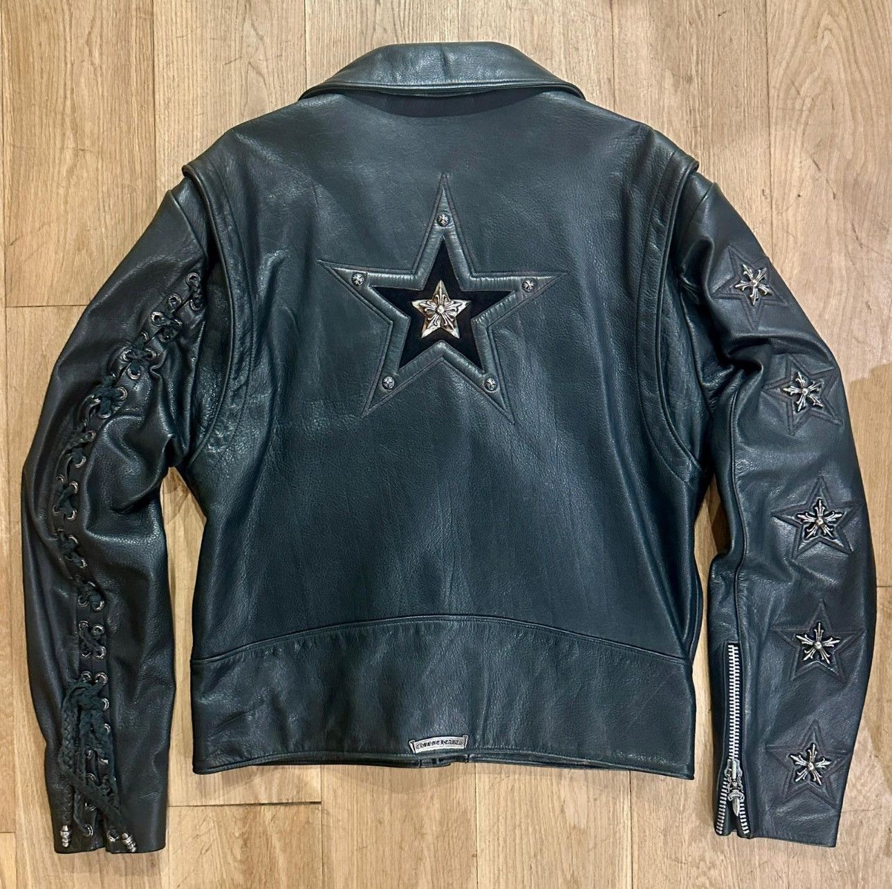 1993 Chrome Hearts Lace-Up Leather Jacket