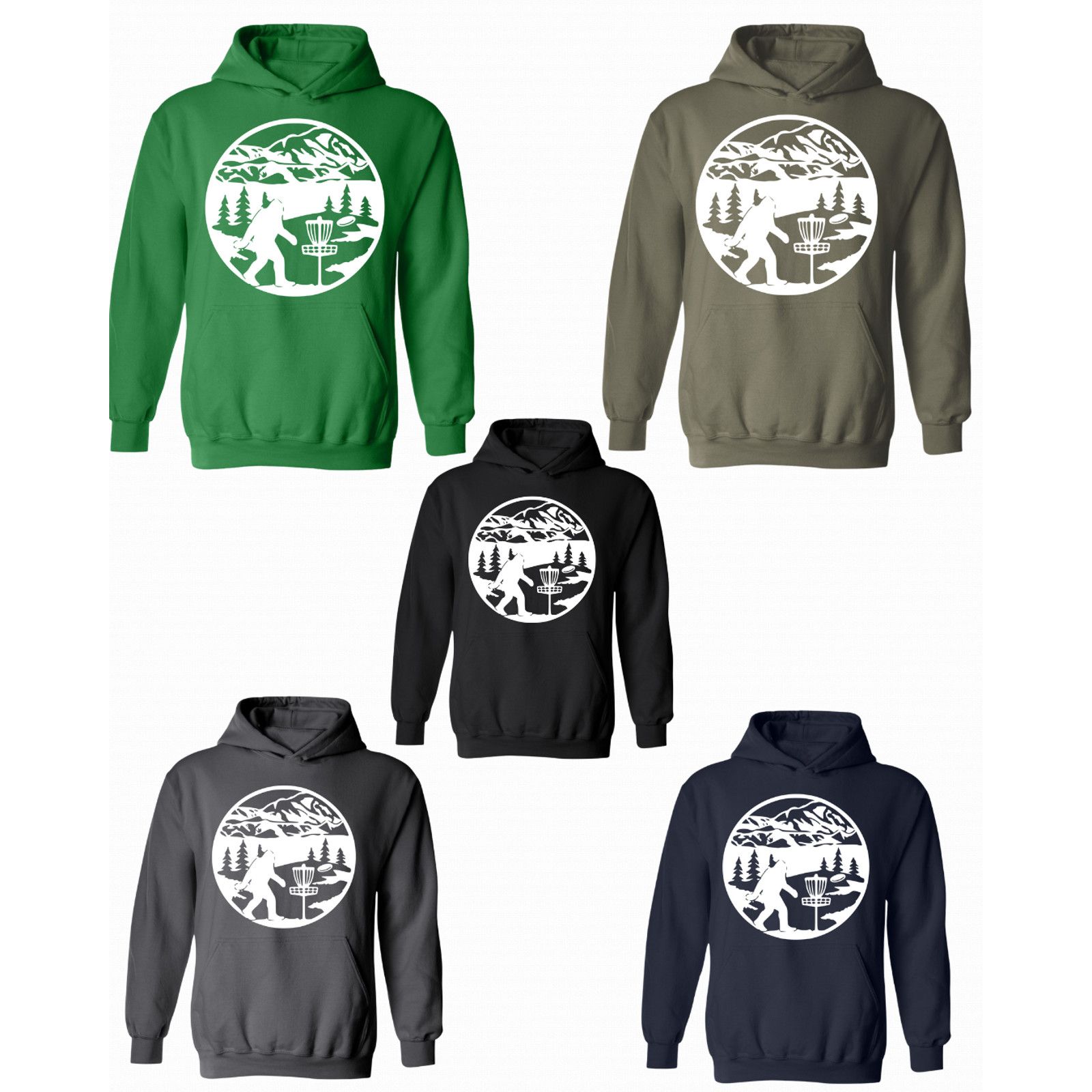 Gildan Disc Golf Hoodie SASQUATCH MOUNTAINS Discgolfer Sweatshirt Size US XL / EU 56 / 4 - 2 Thumbnail
