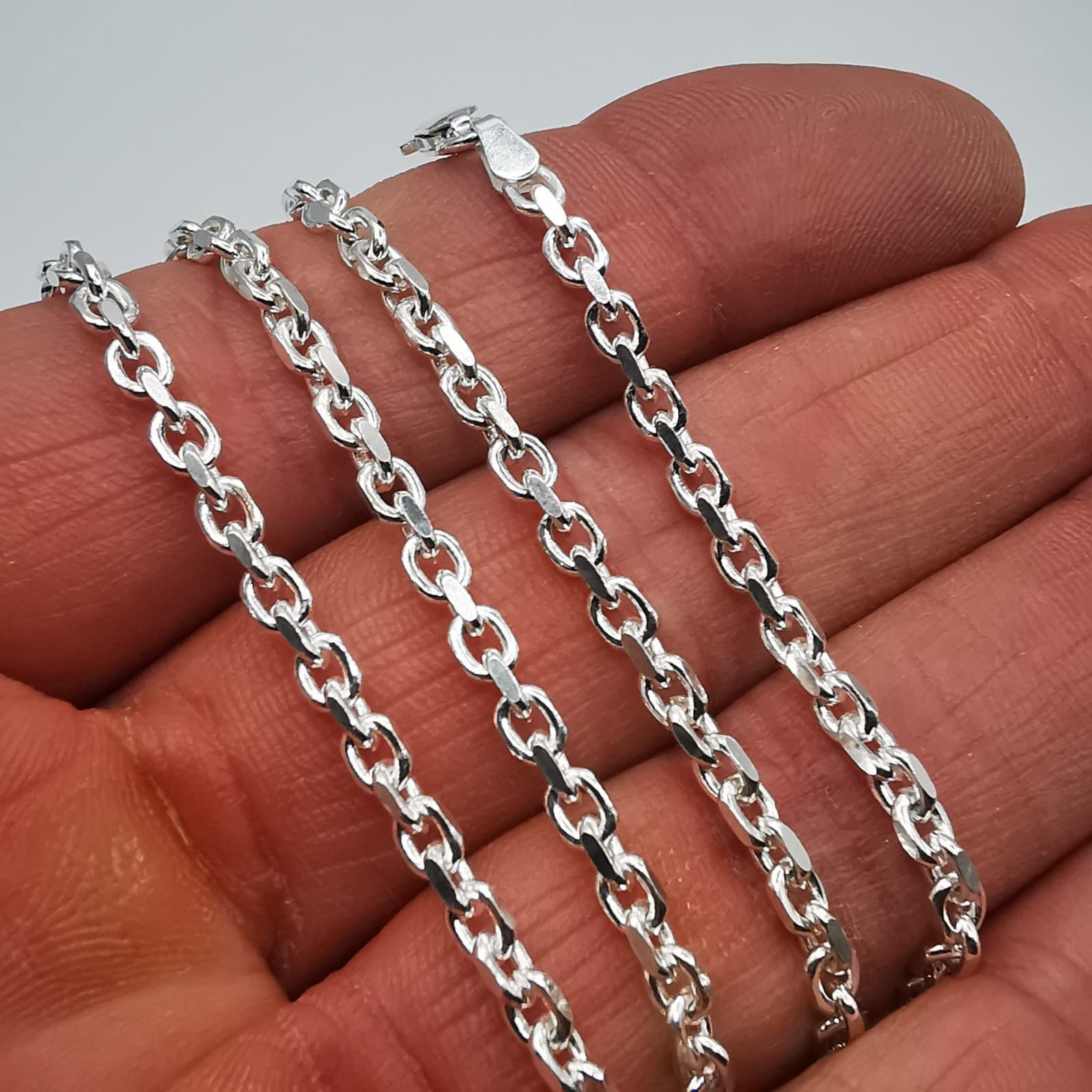 Sterling Silver Vintage Jewelry Chain,925 Sterling Silver,Signed 15,94g Size ONE SIZE - 5 Thumbnail