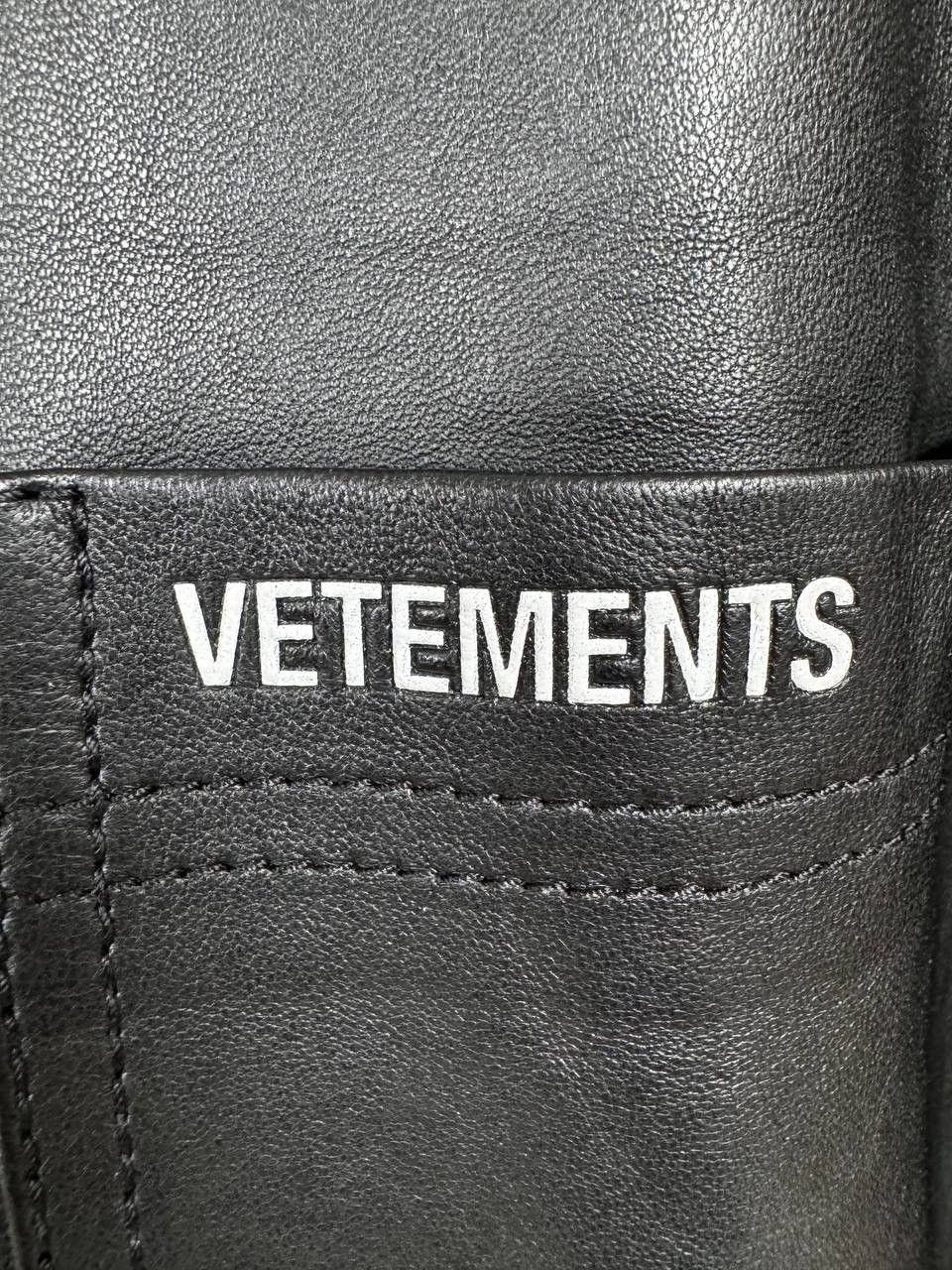 Vetements Vetements Leather Overshirt Jacket Size US S / EU 44-46 / 1 - 6 Thumbnail