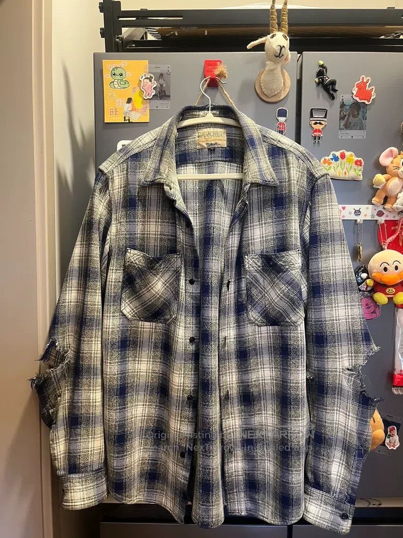 Other Blue and white plaid western shirt Size US L / EU 52-54 / 3 - 1 Thumbnail