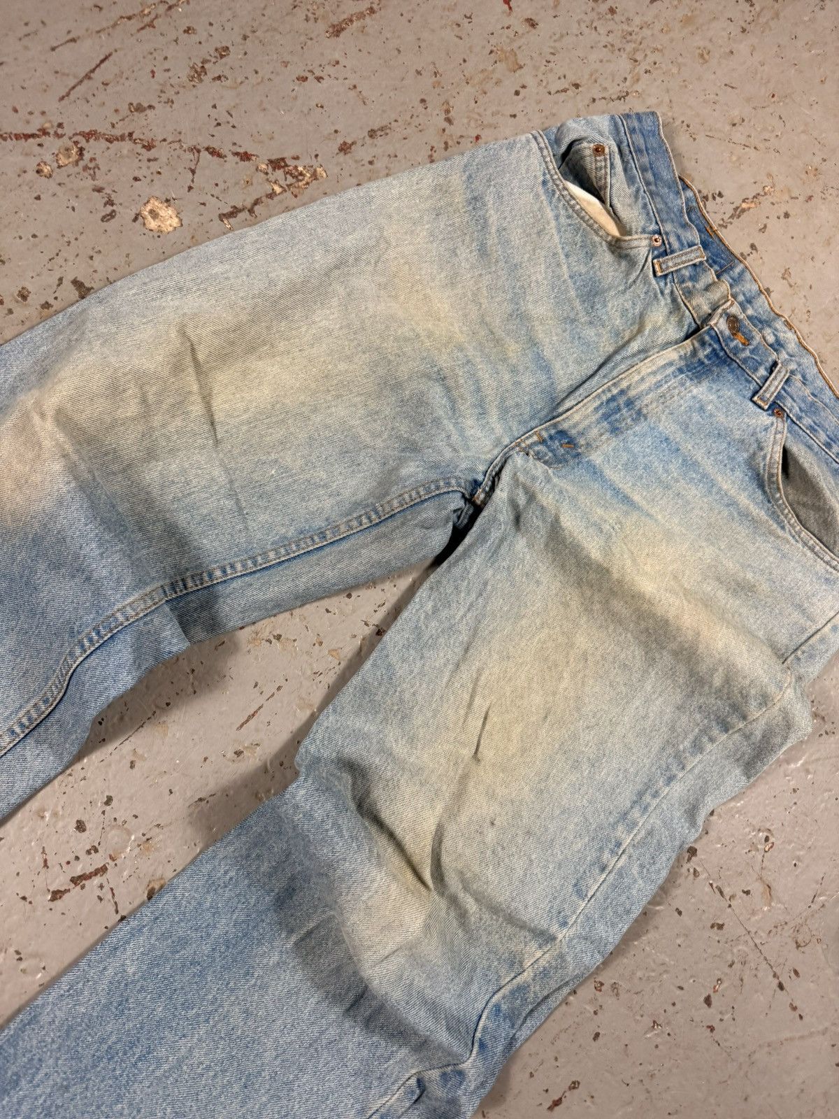 Vintage Vintage Orange Tag Straight Levi Denim Jeans Size US 34 / EU 50 - 5 Thumbnail