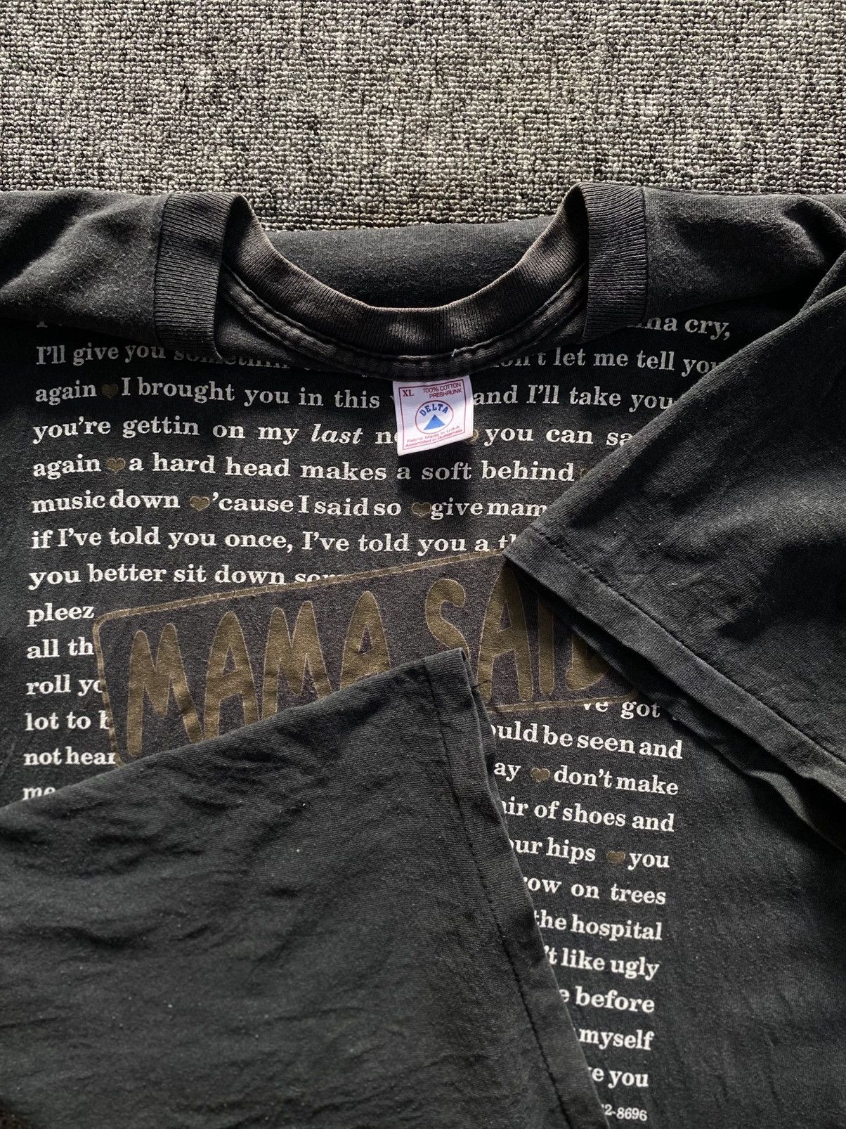 Delta Tshirt Mama Said Vintage Word Tee Size US XL / EU 56 / 4 - 3 Thumbnail