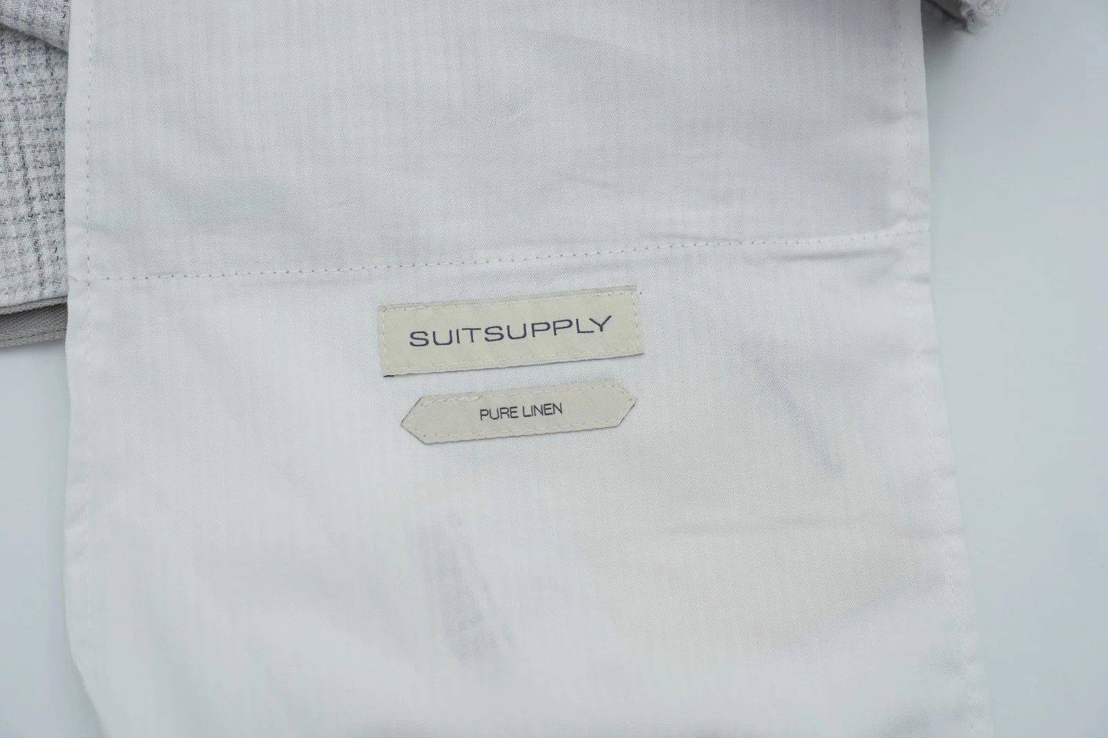 Suitsupply Men Suitsupply Pants Grey 100% Pure Linen Soho Size UK/US40 Size 40R - 4 Thumbnail