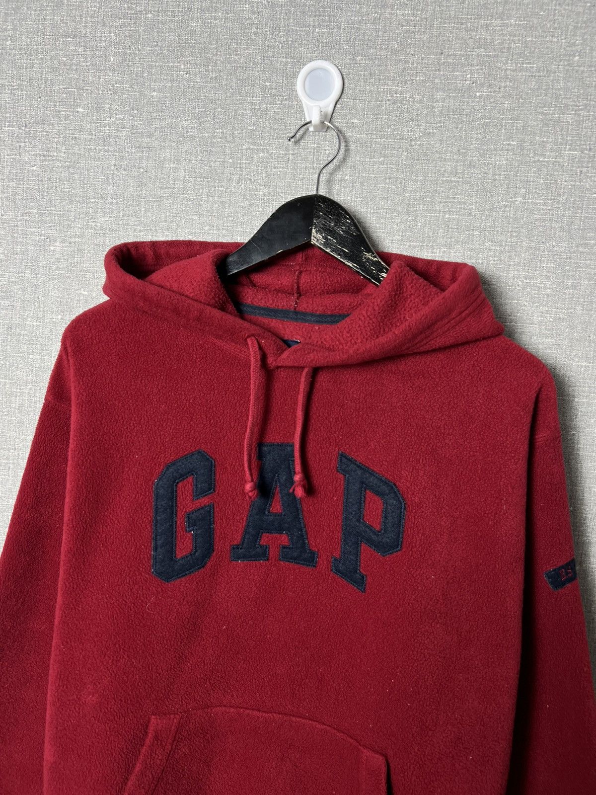 Gap Vintage Gap Pullover Fleece Red Oversized Hoodie Size US M / EU 48-50 / 2 - 5 Thumbnail