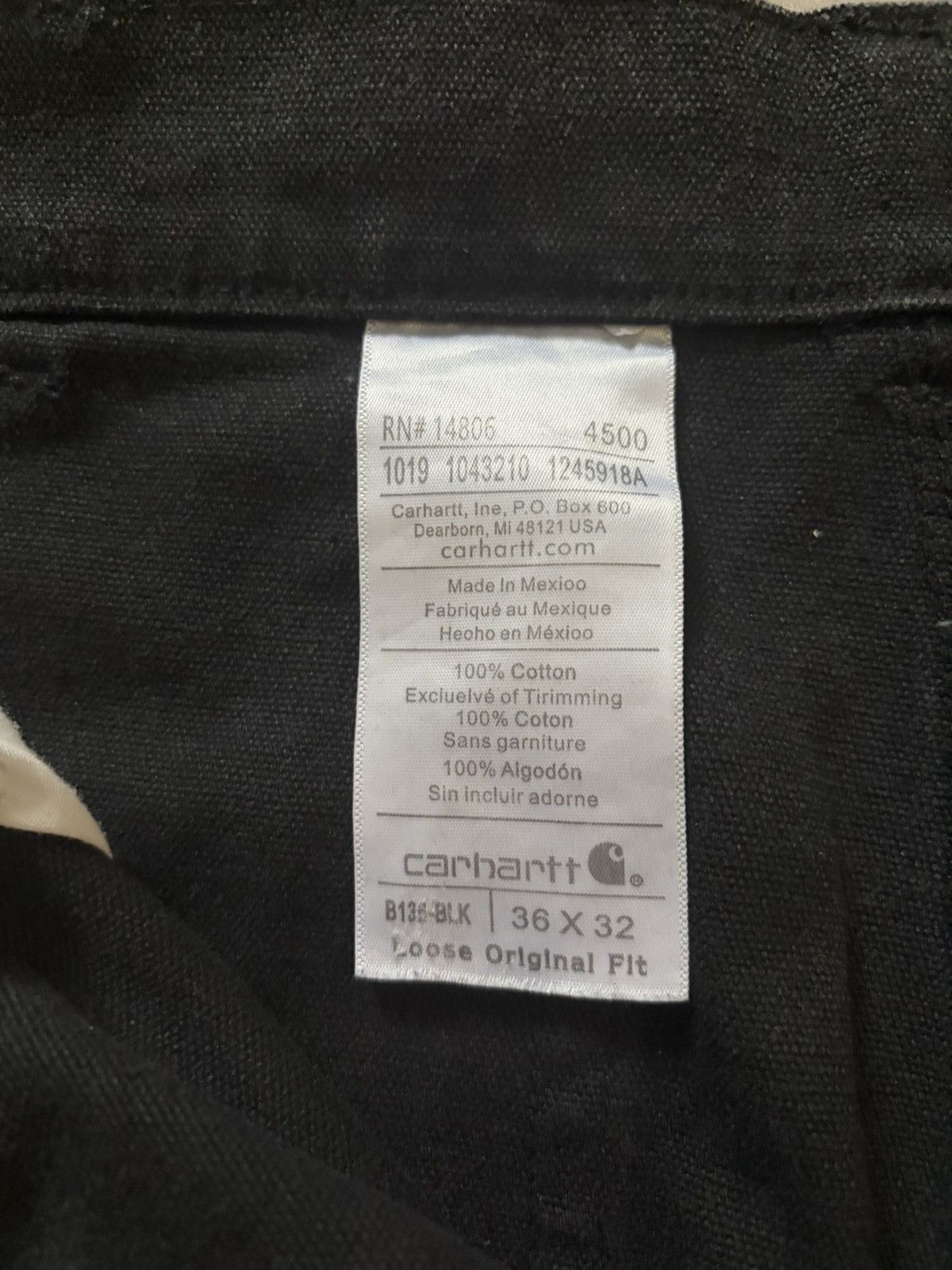 Carhartt Vintage Carhartt B136 BLK Sand Black Double Knee Carpenter Size US 34 / EU 50 - 6 Thumbnail