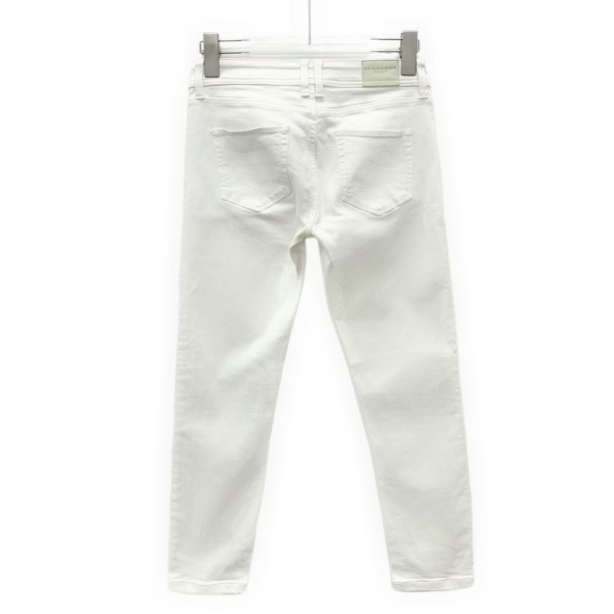 Burberry Burberry White Cotton Casual Denim Pants K26WX Size 25" / US 0 / IT 36 - 2 Thumbnail