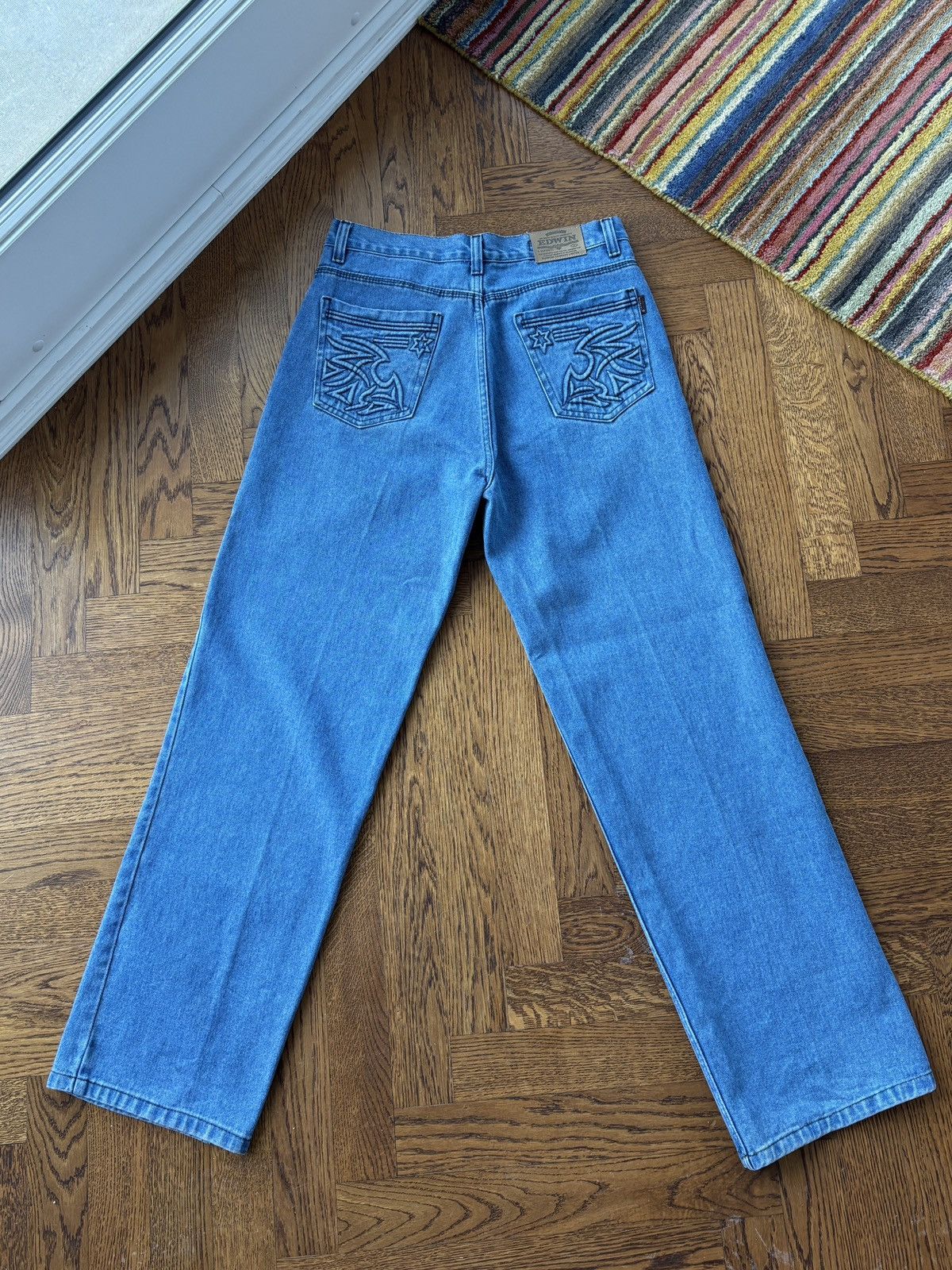 Edwin Vintage Edwin Jeans by Infiniti 1990s 3D Embroidered Size US 33 - 3 Thumbnail
