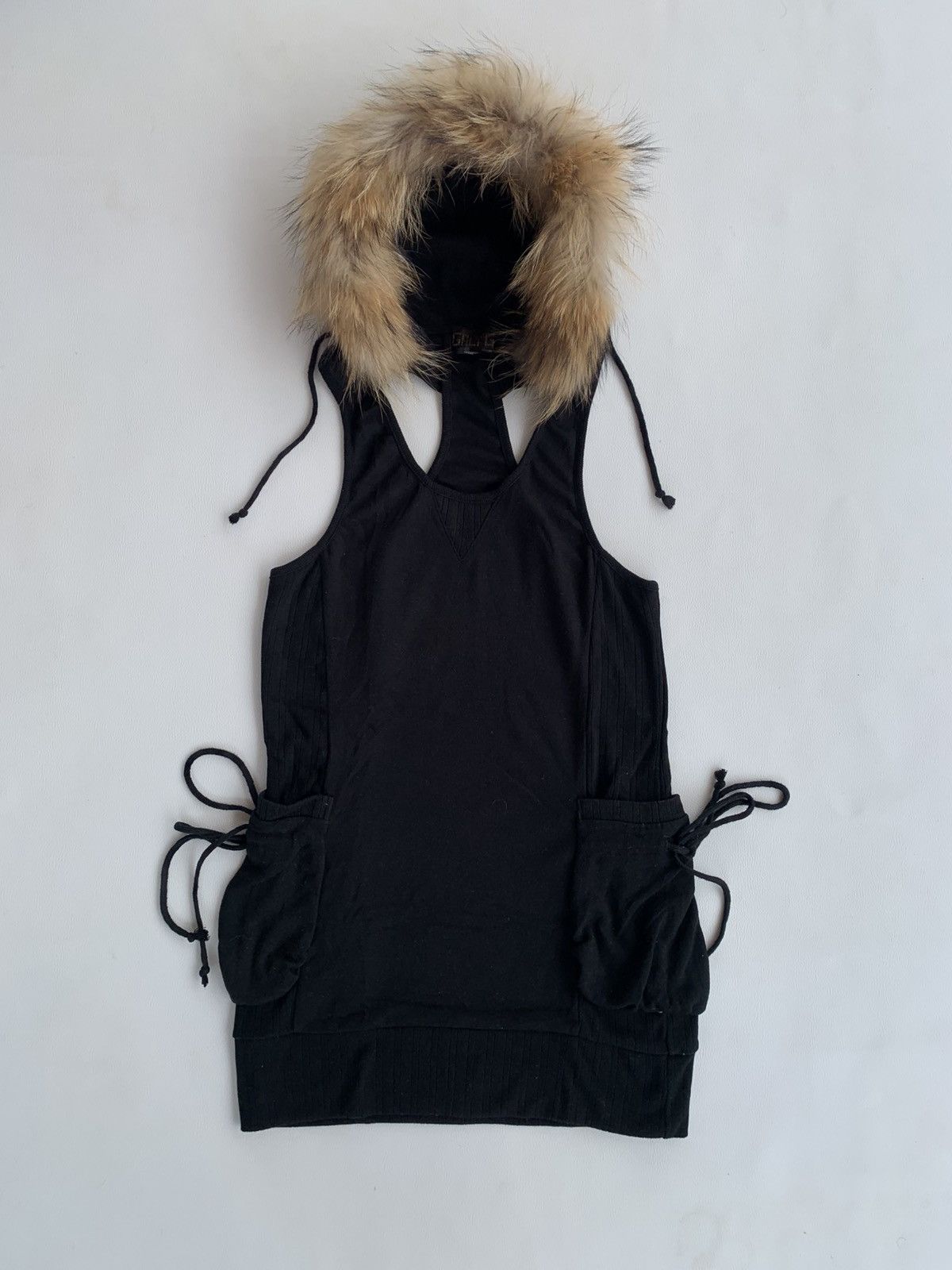 Japanese Brand Crazy Galyge Sexy Tank Dress Fur Hoodie Japanese Brand Size L / US 10 / IT 46 - 1 Thumbnail