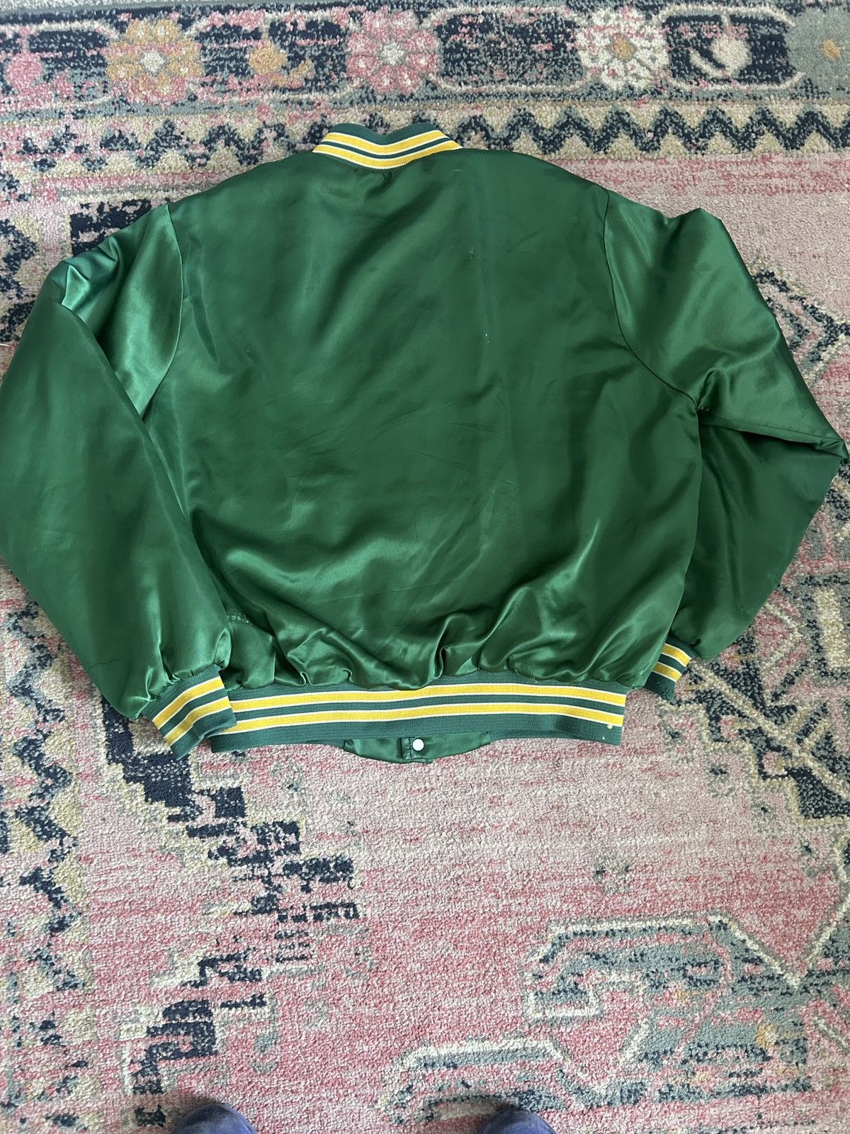 Starter Vintage 80s Chalk Line Green Bay Packers Satin Jacket Size US L / EU 52-54 / 3 - 5 Thumbnail