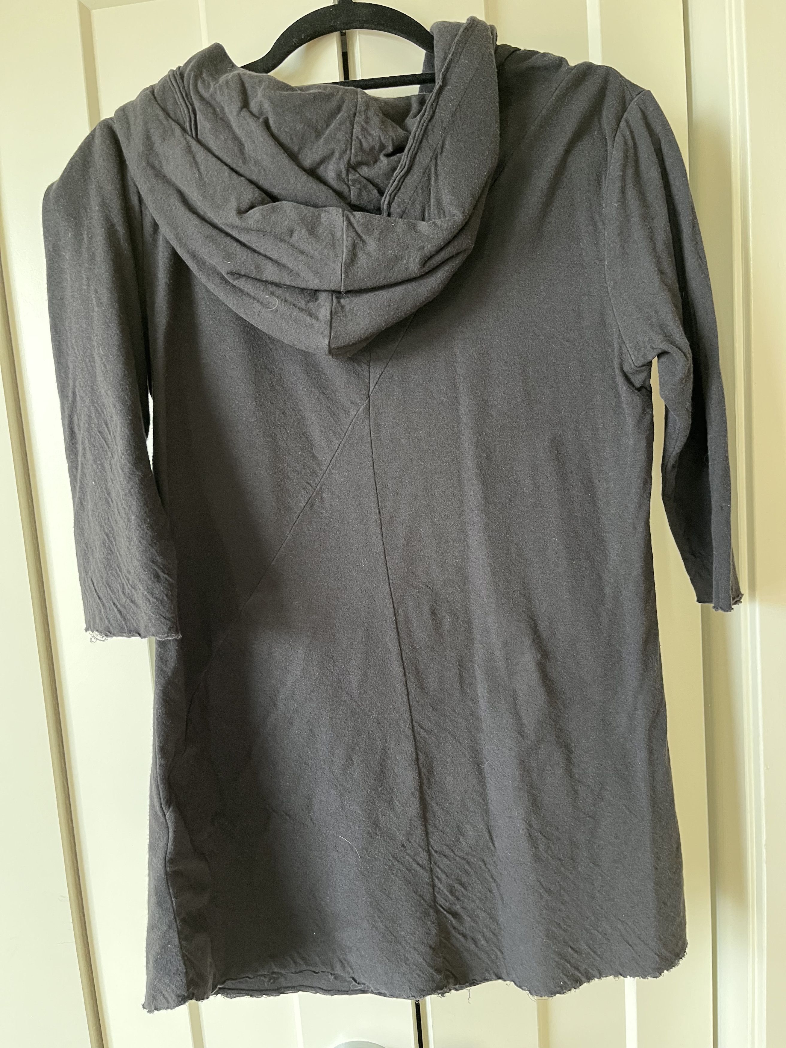 Thom Krom Thom Krom Black Hooded Distressed Top Size US XS / EU 42 / 0 - 3 Thumbnail