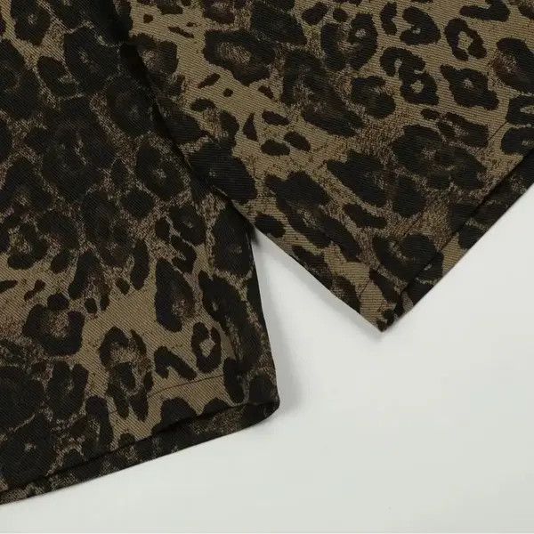 Vintage VIBE Vintage baggy leopard print shorts Size US 30 / EU 46 - 4 Thumbnail