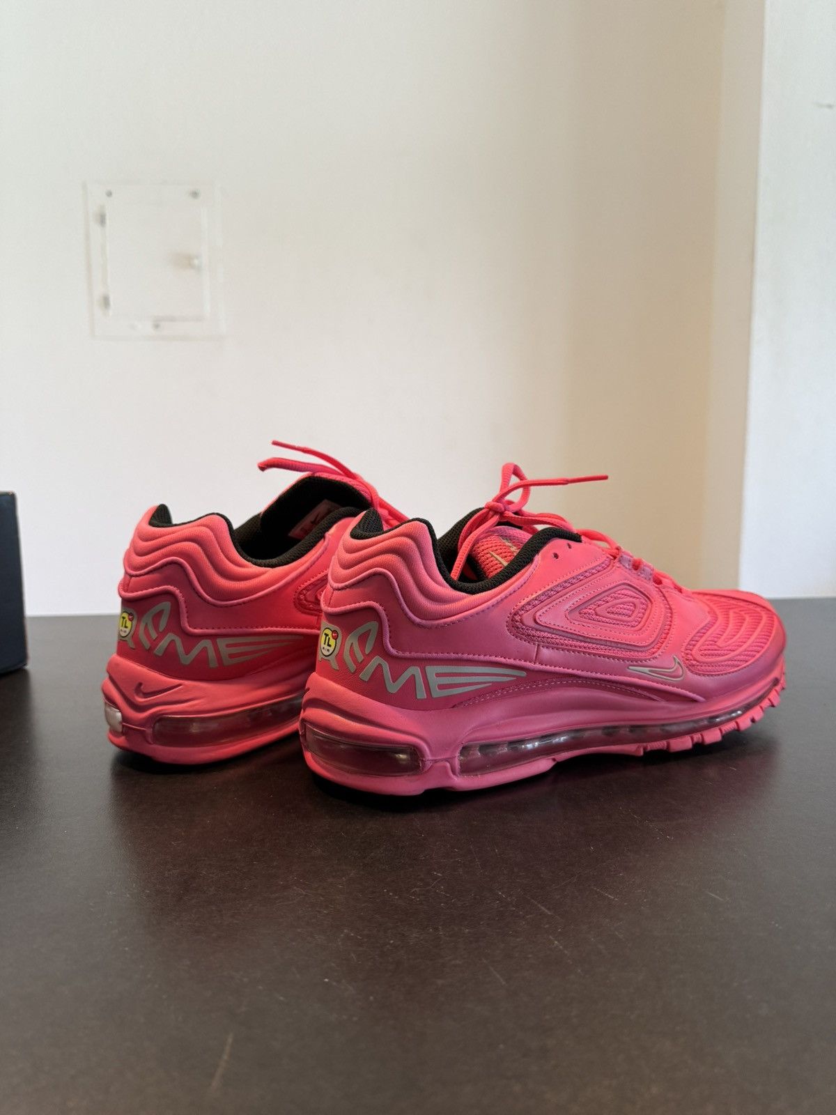 Nike × Supreme Nike x Supreme Airmax 98 Pink Size US 12 / EU 45 - 7 Thumbnail