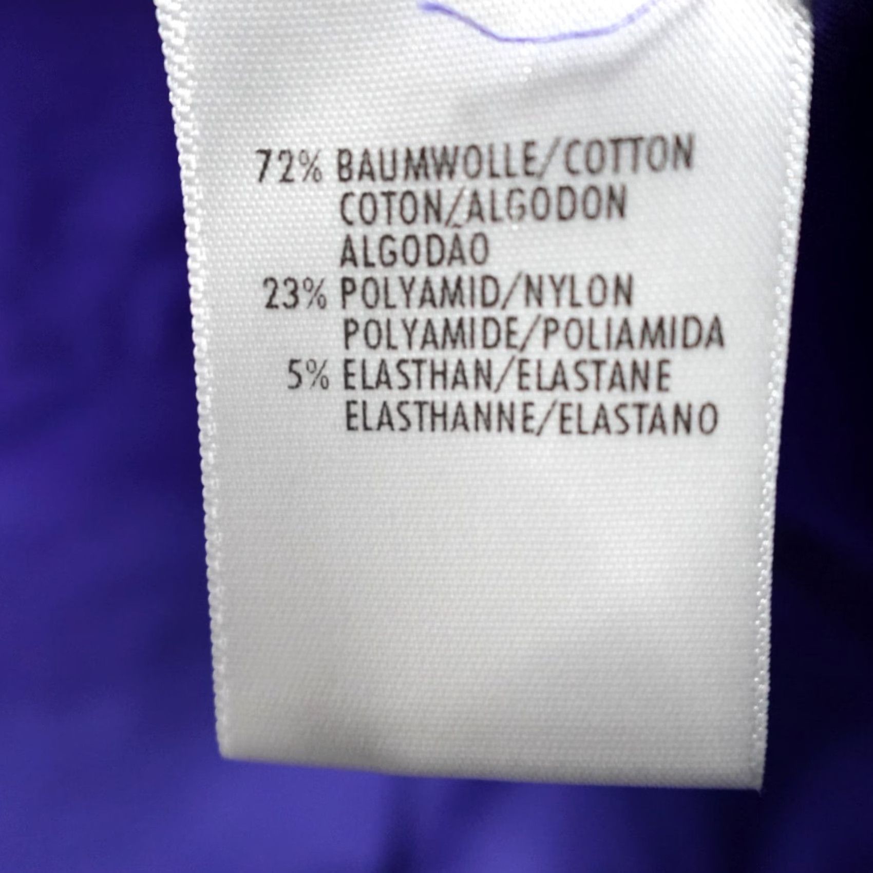 Escada Escada Shirt Womens Medium Blue Tuxedo Ruffles 3/4 Sleeve Cotton Blend Button-Up Size M / US 6-8 / IT 42-44 - 4 Thumbnail