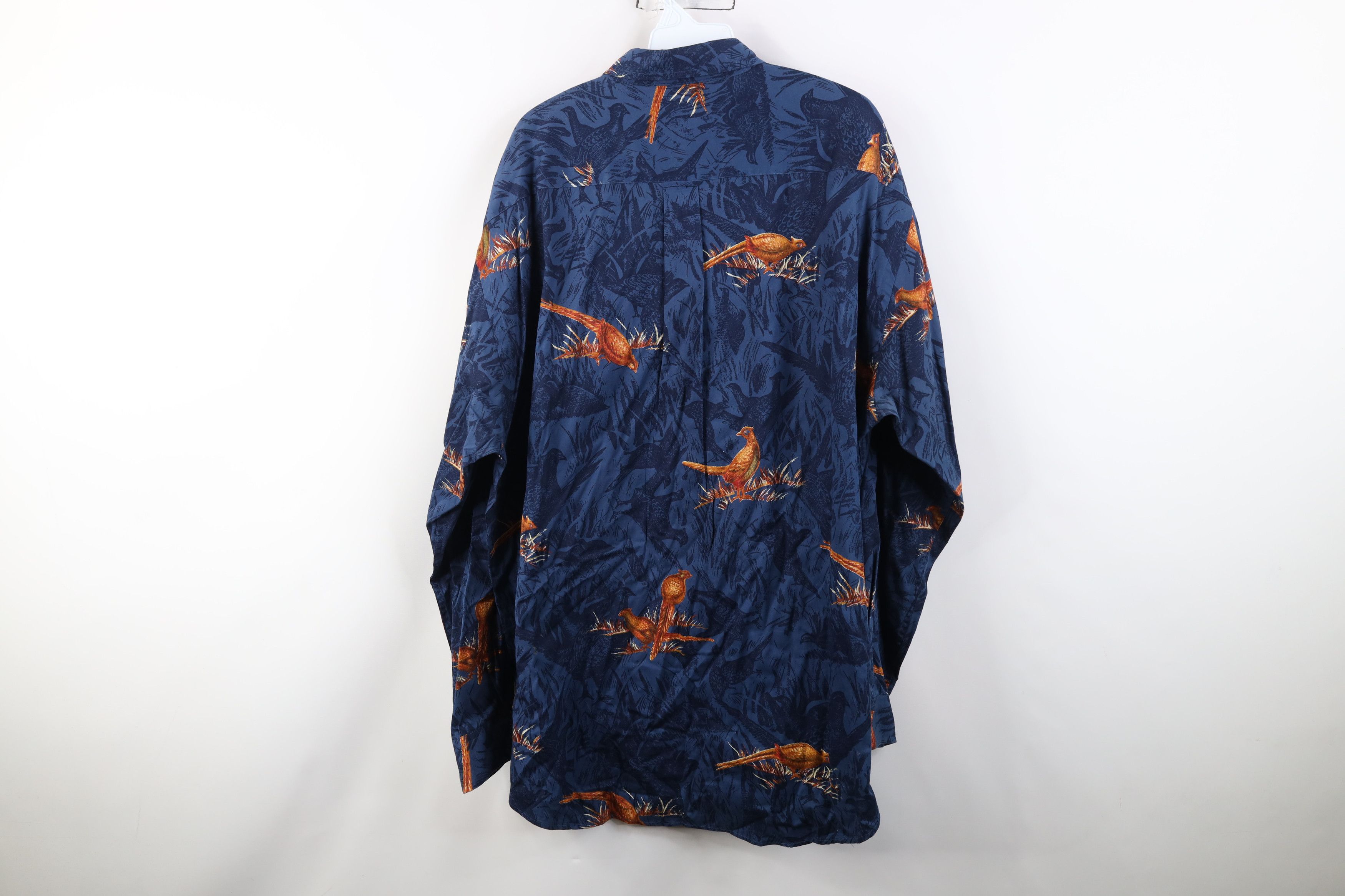 Nautica Vintage 90s Nautica Pheasant Bird All Over Print Shirt Size US XL / EU 56 / 4 - 10 Thumbnail