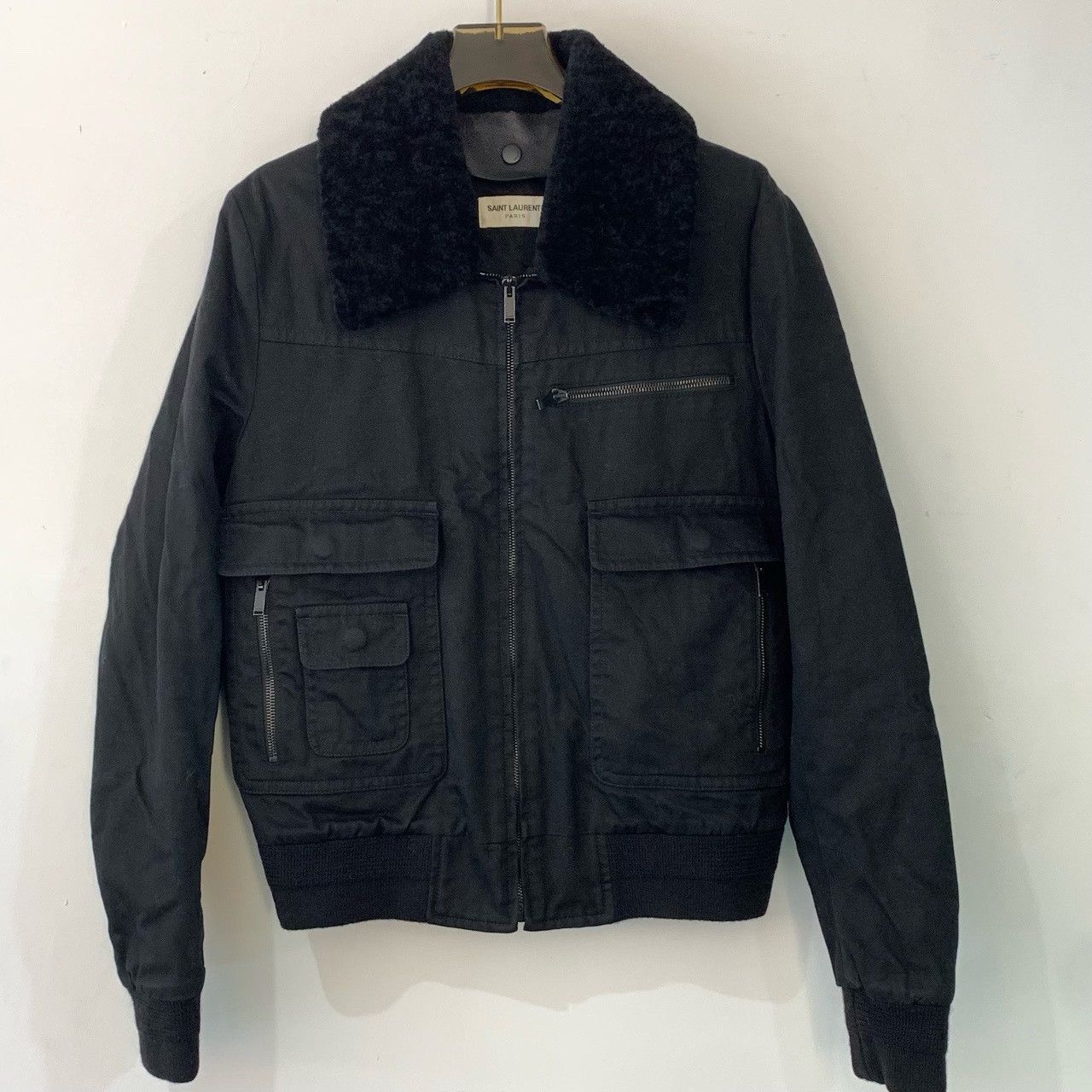 Saint Laurent Paris Saint Laurent Fur Collar Jacket Size XS / US 0-2 / IT 36-38 - 1 Thumbnail