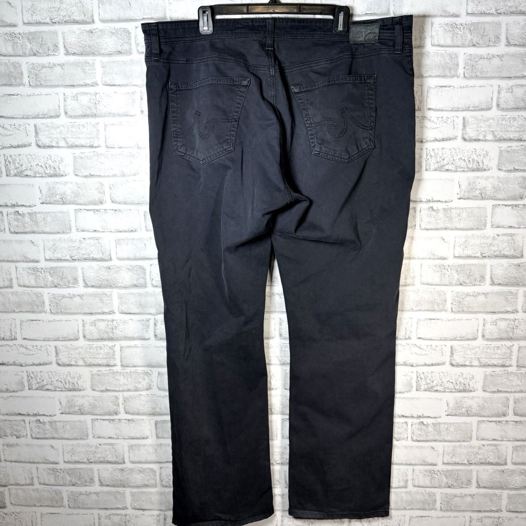 Vintage Adriano Goldschmied The Protege Black Straight Leg Pants Mens 42x34 Chino Baggy? Size US 42 / EU 58 - 5 Thumbnail