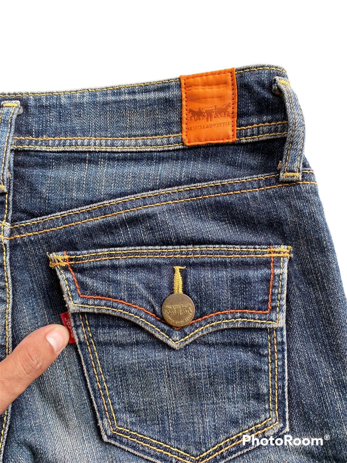 Levi's × Vintage Flare Jeans Levi’s Lady Style Mud Rusty Size 28" / US 6 / IT 42 - 6 Thumbnail