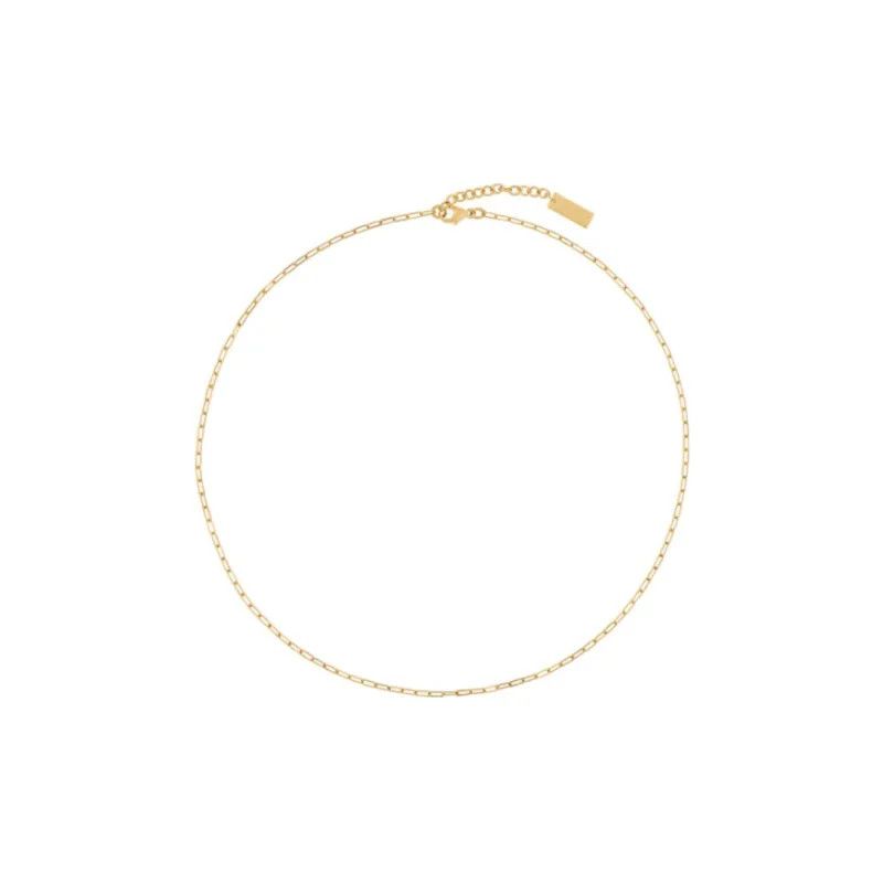 Saint Laurent Paris o1la1rc1a0525 Size: OS / 724555 Short Chain Necklace Size ONE SIZE - 3 Thumbnail