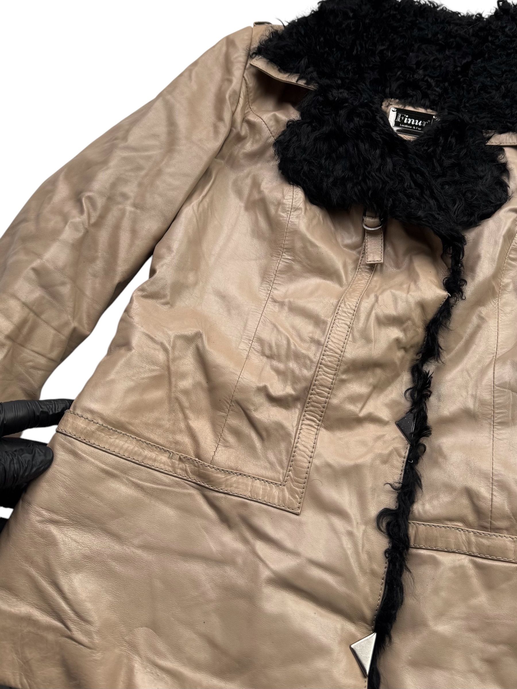 Japanese Brand Vintage Real Sheepskin Coat W120(V9) Size XS / US 0-2 / IT 36-38 - 4 Thumbnail