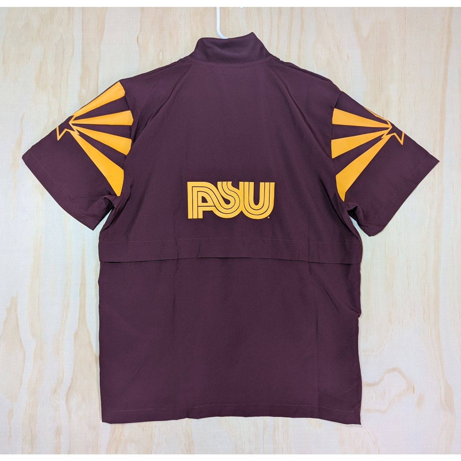 Adidas Adidas Men's Small ASU Sun Devils Short Sleeve 1/4 Zip Size US S / EU 44-46 / 1 - 8 Thumbnail