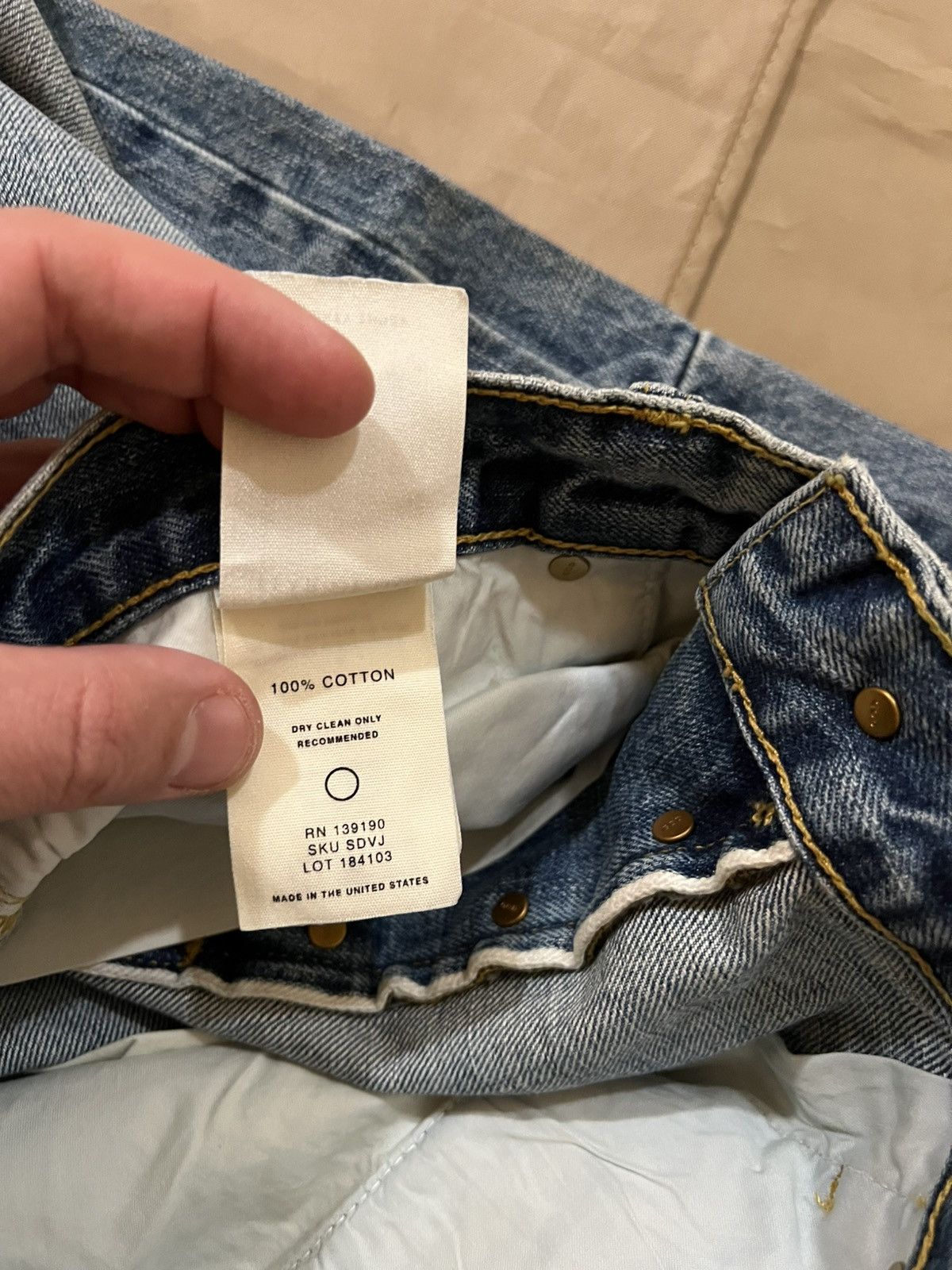 Fear of God Fear Of God 5th Collection Vintage Wash Denim Size 33 Size US 33 - 7 Thumbnail