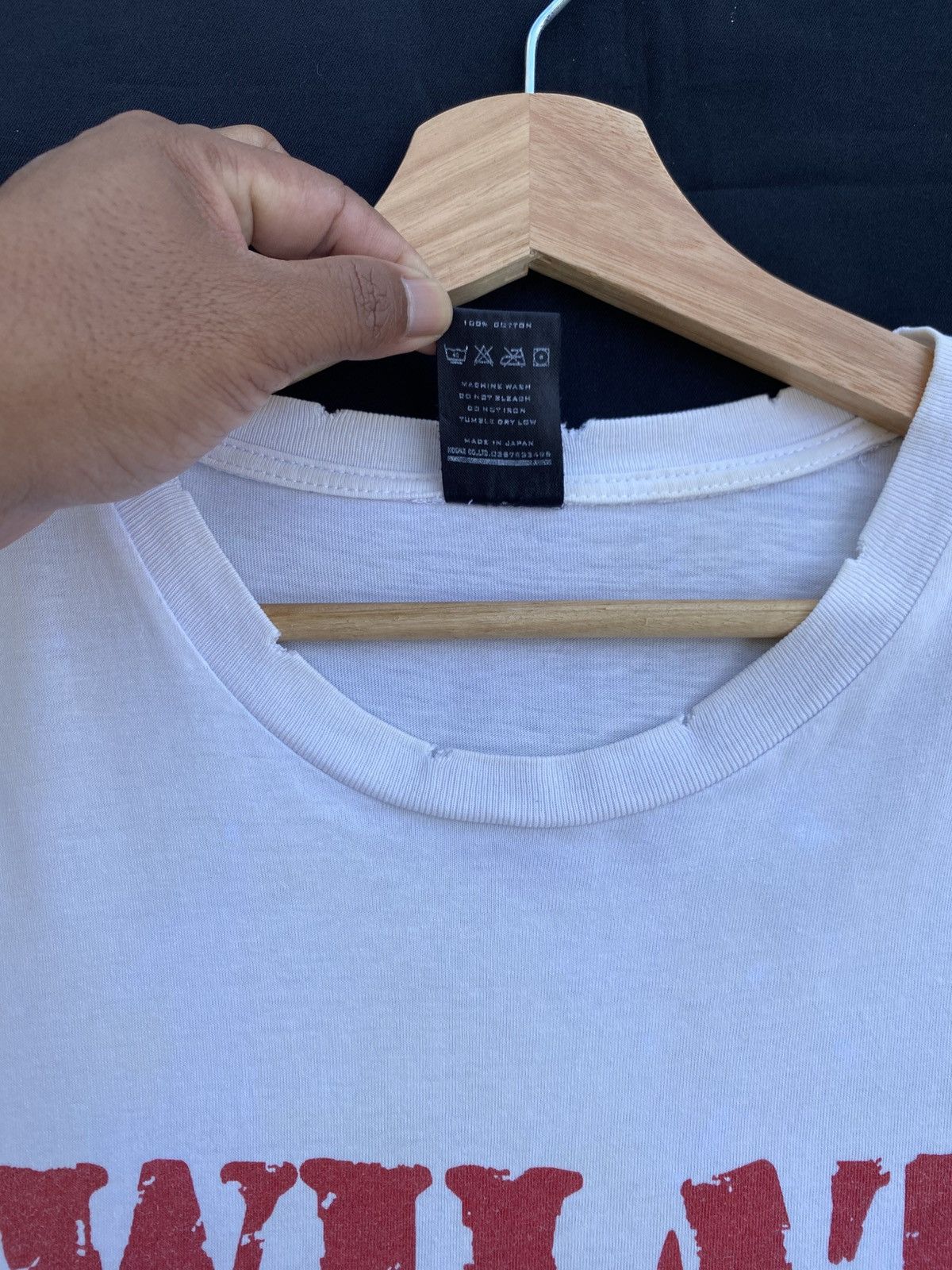 Japanese Brand Rare "What The Hell" Inspired by Number (N)ine Tshirt Size US L / EU 52-54 / 3 - 12 Thumbnail