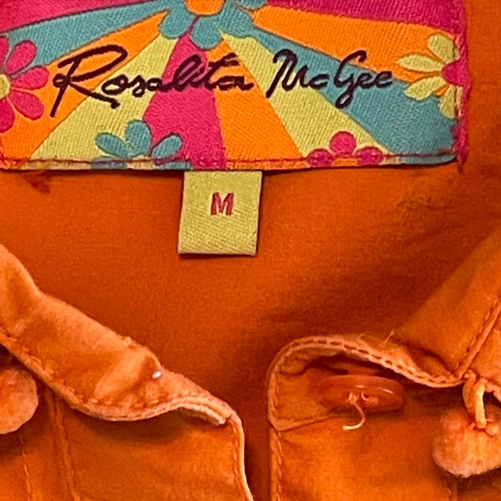 Other Rosalita Mcgee Dopamine Orange Embellished Shirt size Medium Size M / US 6-8 / IT 42-44 - 5 Thumbnail