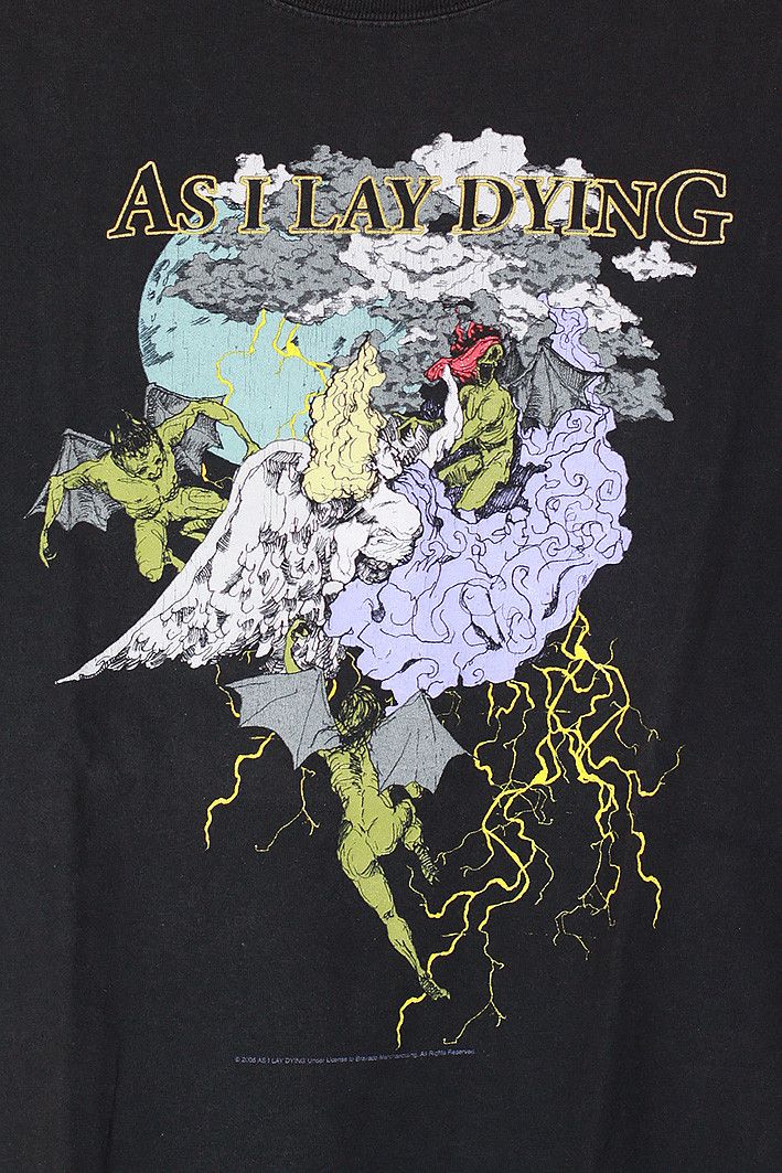 Hanes Vintage 2005 As I Lay Dying Band T-Shirt – Hanes Heavyweight Size US L / EU 52-54 / 3 - 2 Thumbnail