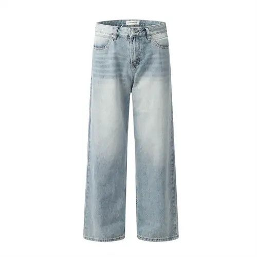 Japanese Brand × Jean Light-colored loose casual gradient distressed washed jeans Size US 32 / EU 48 - 1 Thumbnail