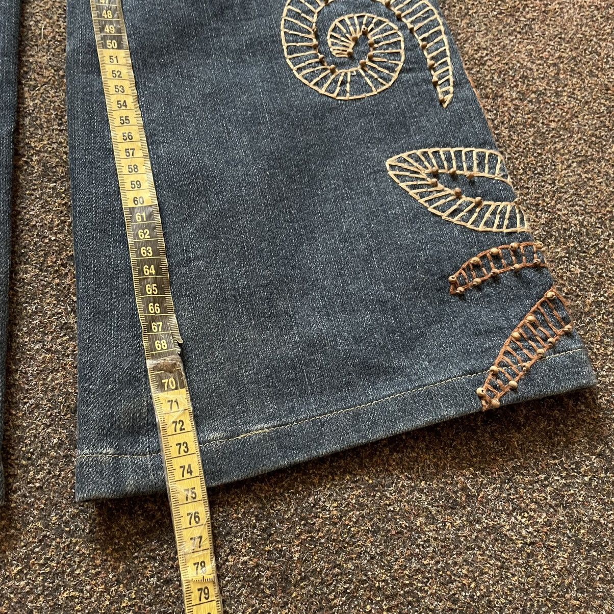 Vintage vintage pants bootcut jeans Y2K flared fade japan Size 30" / US 8 / IT 44 - 7 Thumbnail
