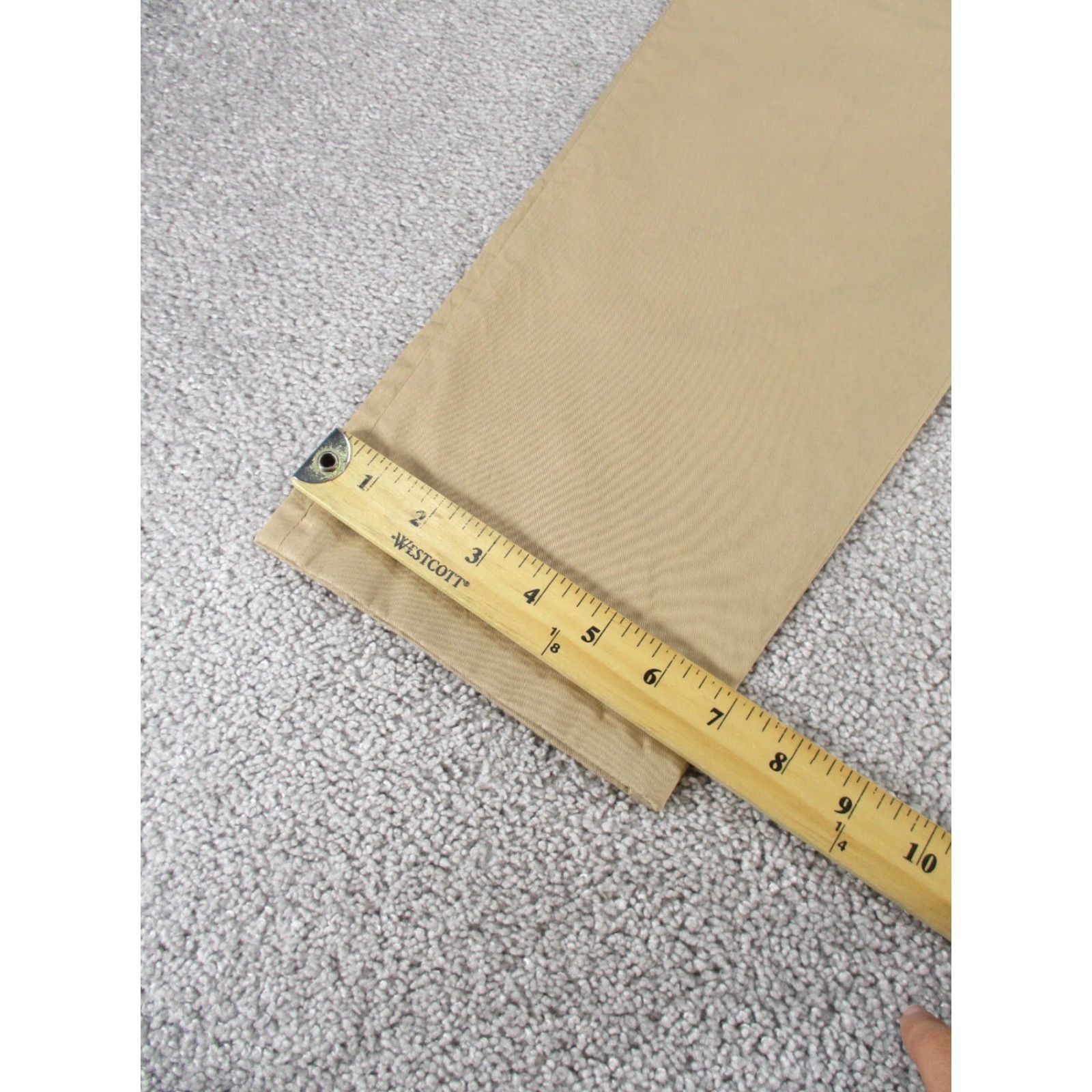 Bergdorf Goodman Gunex Pants Womens 10 Beige Lightweight Cotton Spandex Tapered Dress Pants Adult Regular Size 10 Beige Womens Size 32" / US 10 / IT 46 - 5 Thumbnail