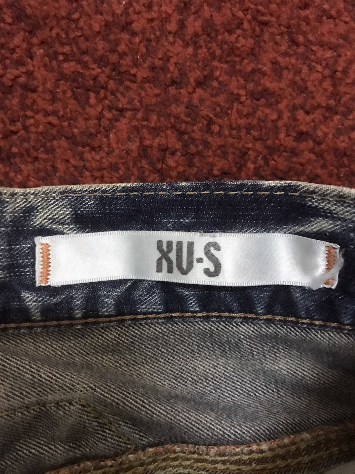 Edwin Flare EDWIN XVS Cinch Back Distressed Denim Size US 31 - 13 Thumbnail