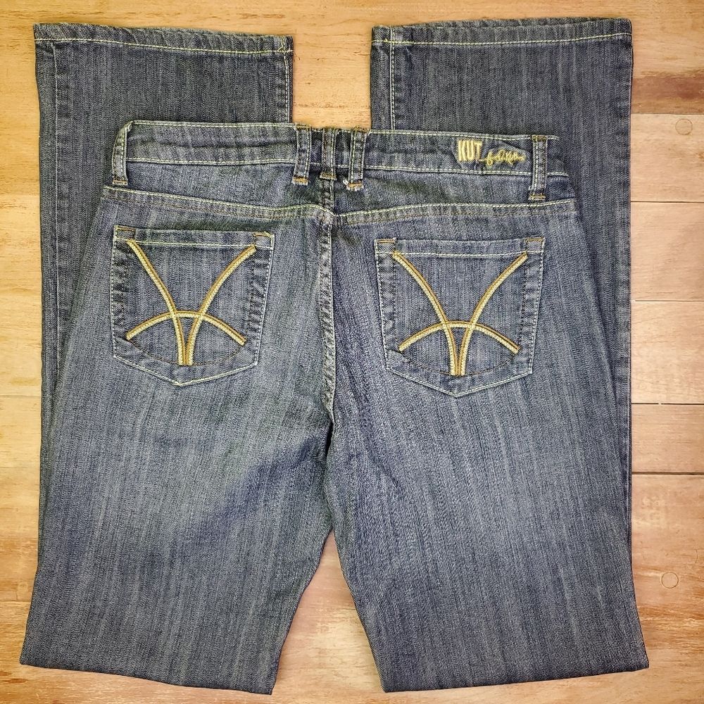 Other Kut from the Kloth Bootcut Studded Jeans 6 Medium Dark Wash Size 28" / US 6 / IT 42 - 4 Thumbnail