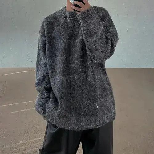 Other Gray Mohair Knit Sweater Y2k streetwear Size US L / EU 52-54 / 3 - 4 Thumbnail
