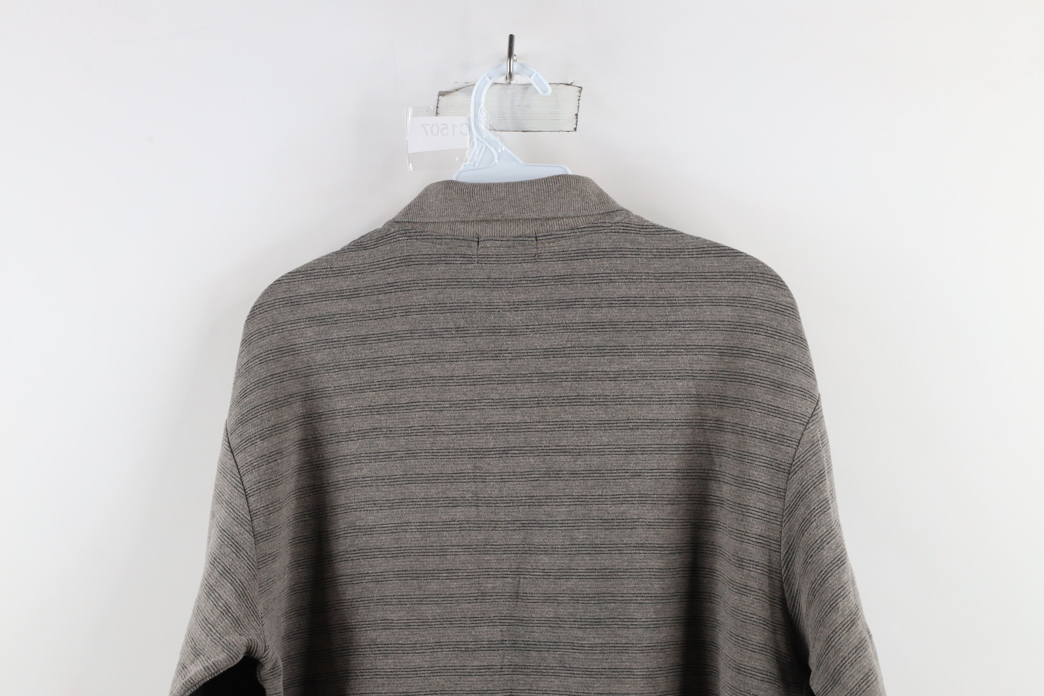 Vintage Vintage 90s Streetwear Ribbed Knit Long Sleeve Rugby Polo Size US M / EU 48-50 / 2 - 7 Thumbnail