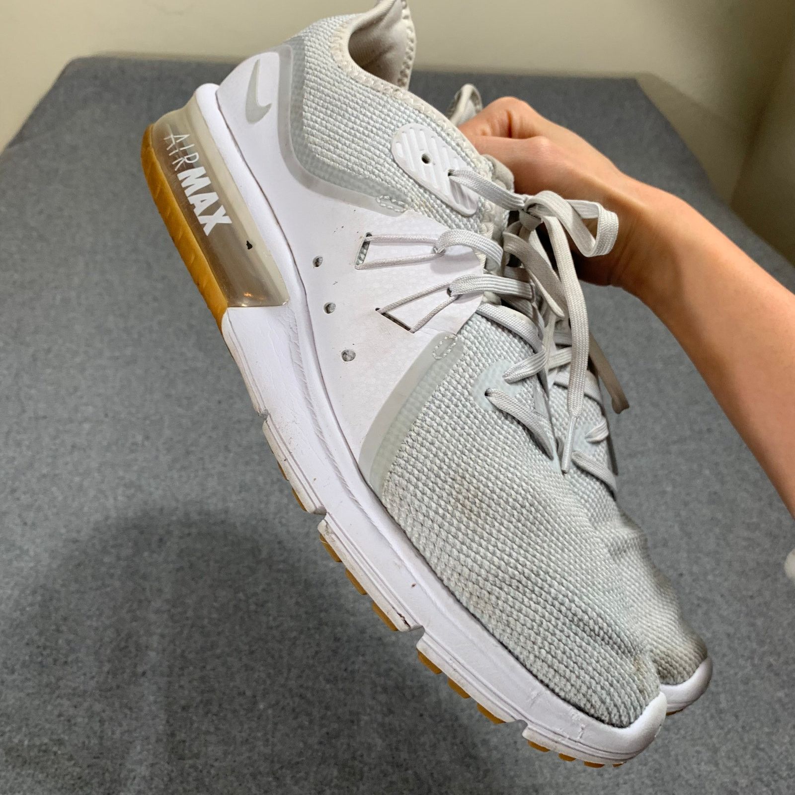 Nike Nike Air Max Sequent 3 Womens Size 11 White Athletic Shoes Size US 11 / IT 41 - 12 Thumbnail