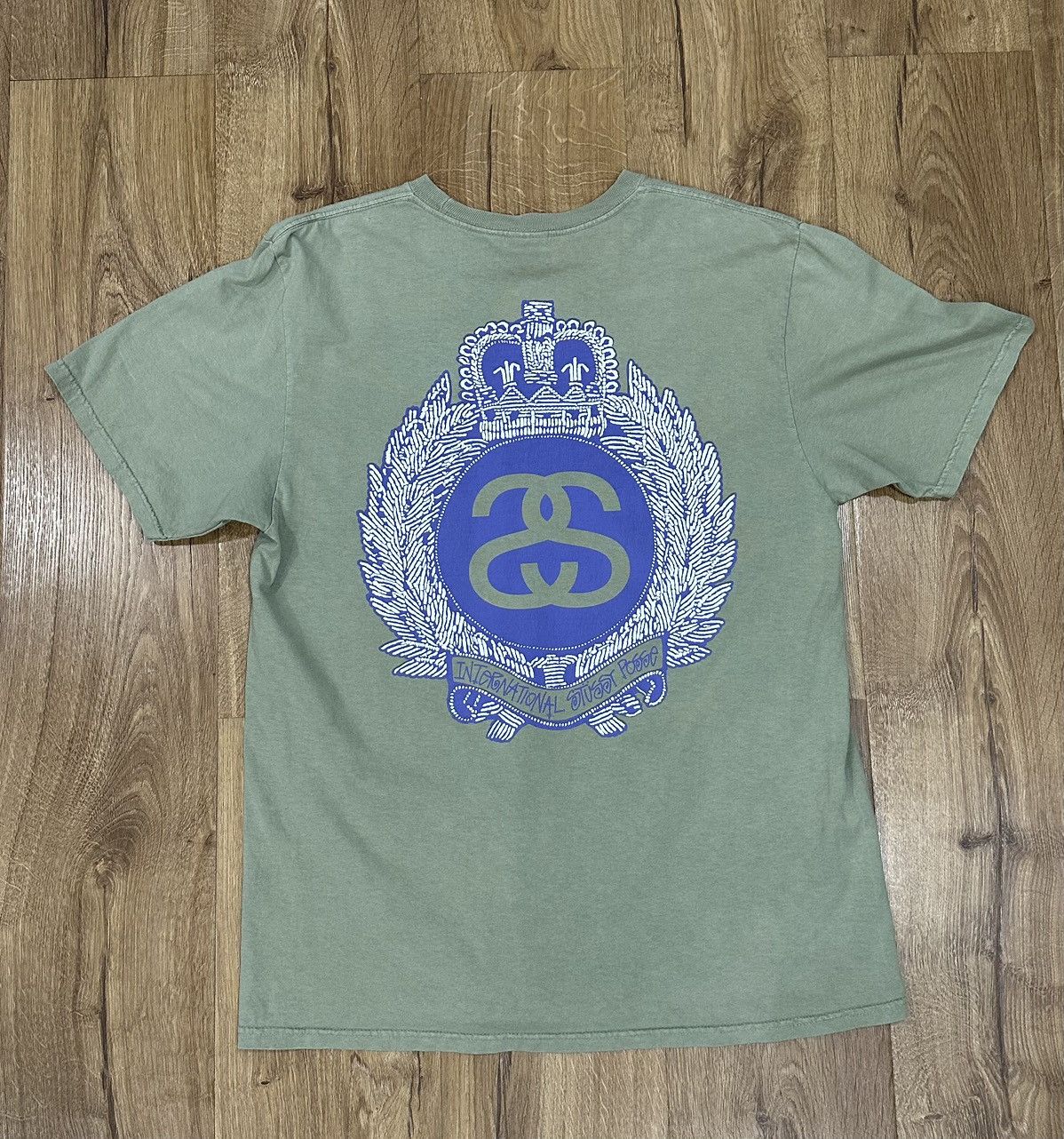 Stussy Stüssy Crown Wreath Pigment Dyed Tee Size US M / EU 48-50 / 2 - 2 Thumbnail