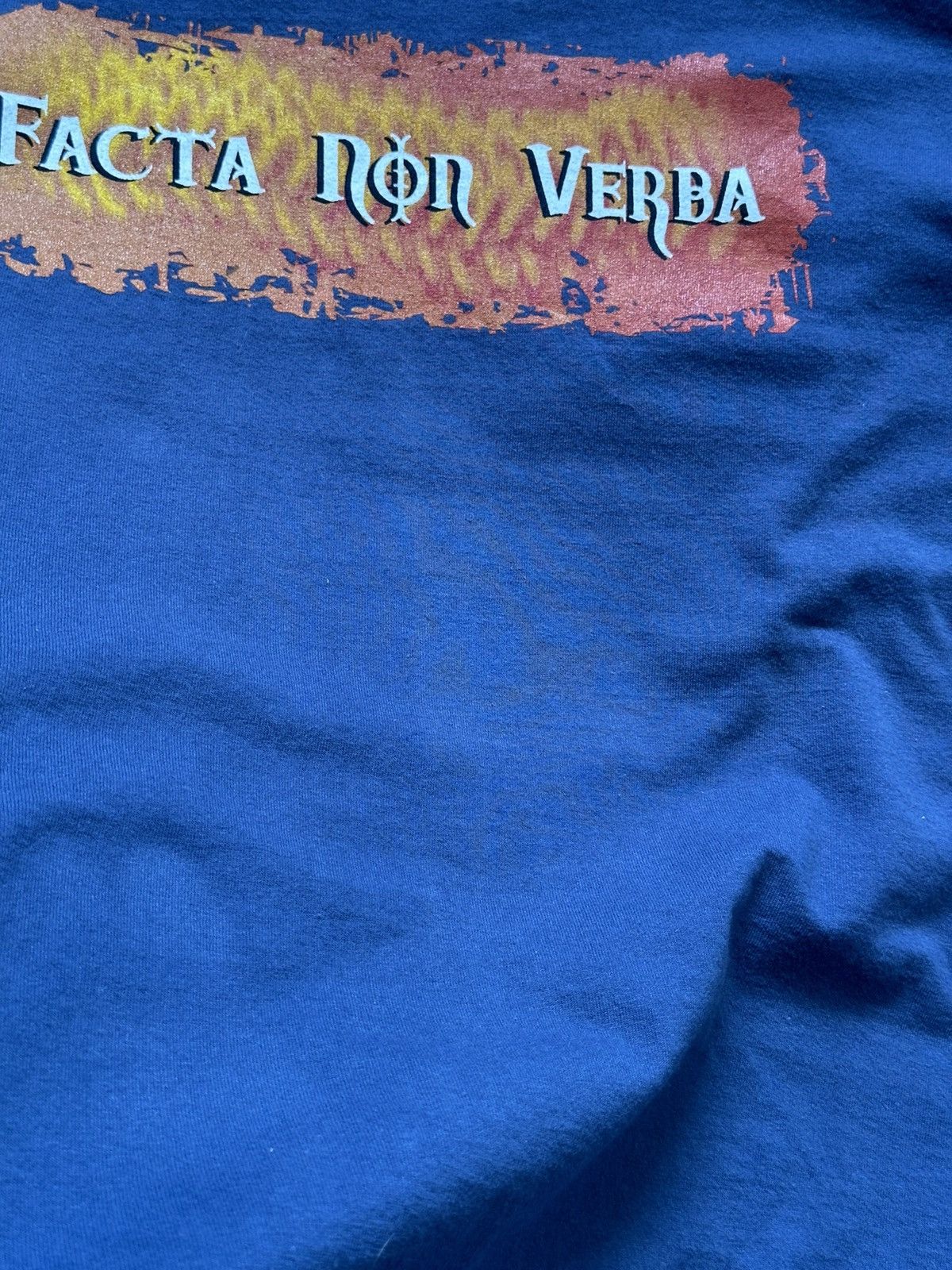 Vintage Vtg 00s Magic The Gathering Facta Non Verba Reya Tee Size US L / EU 52-54 / 3 - 15 Thumbnail