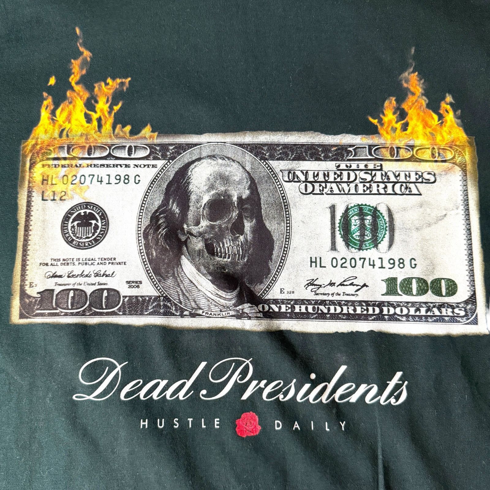 Other Hastamuerte Dead Presidents Money On Fire T-shirt Mens Small Size US S / EU 44-46 / 1 - 3 Thumbnail