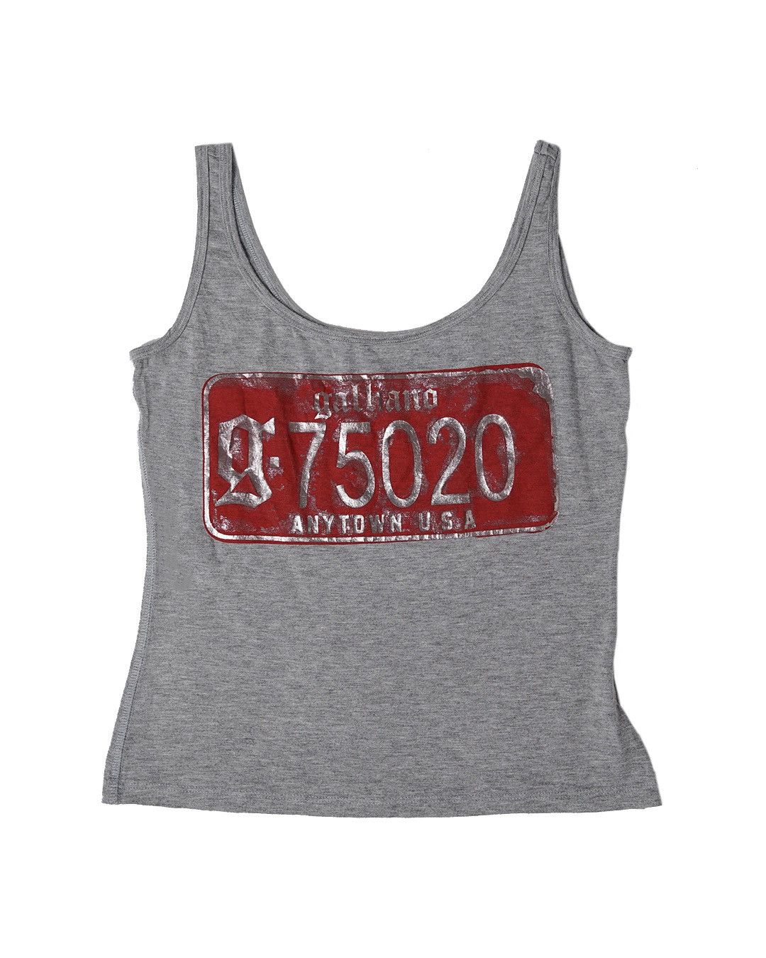 John Galliano John Galliano License Plate Tank Top Size S / US 4 / IT 40 - 1 Thumbnail