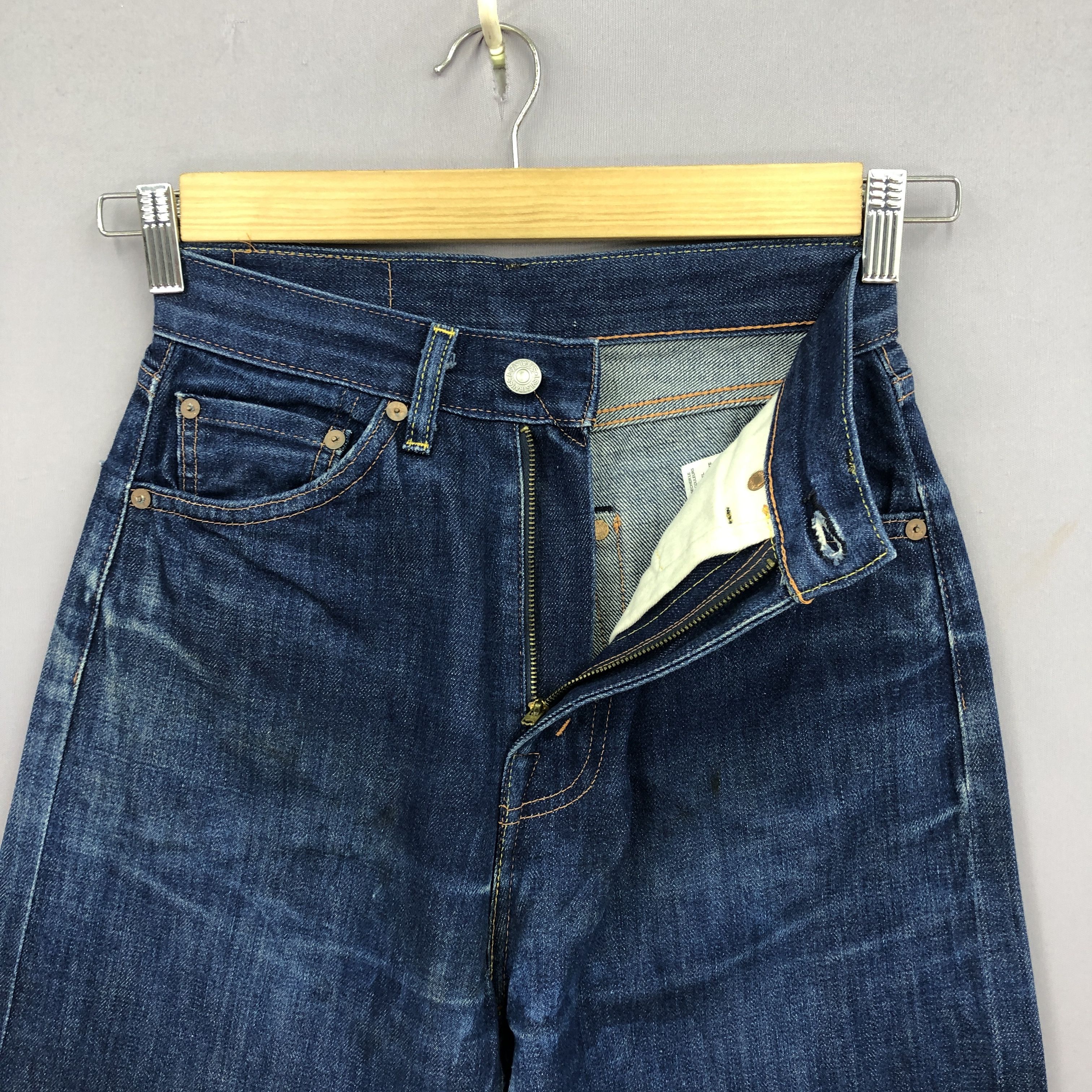 Levi's Vintage Levis 701 Selvedge Jeans Levi's Redline Denim Size 24" / US 00 / IT 34 - 8 Thumbnail