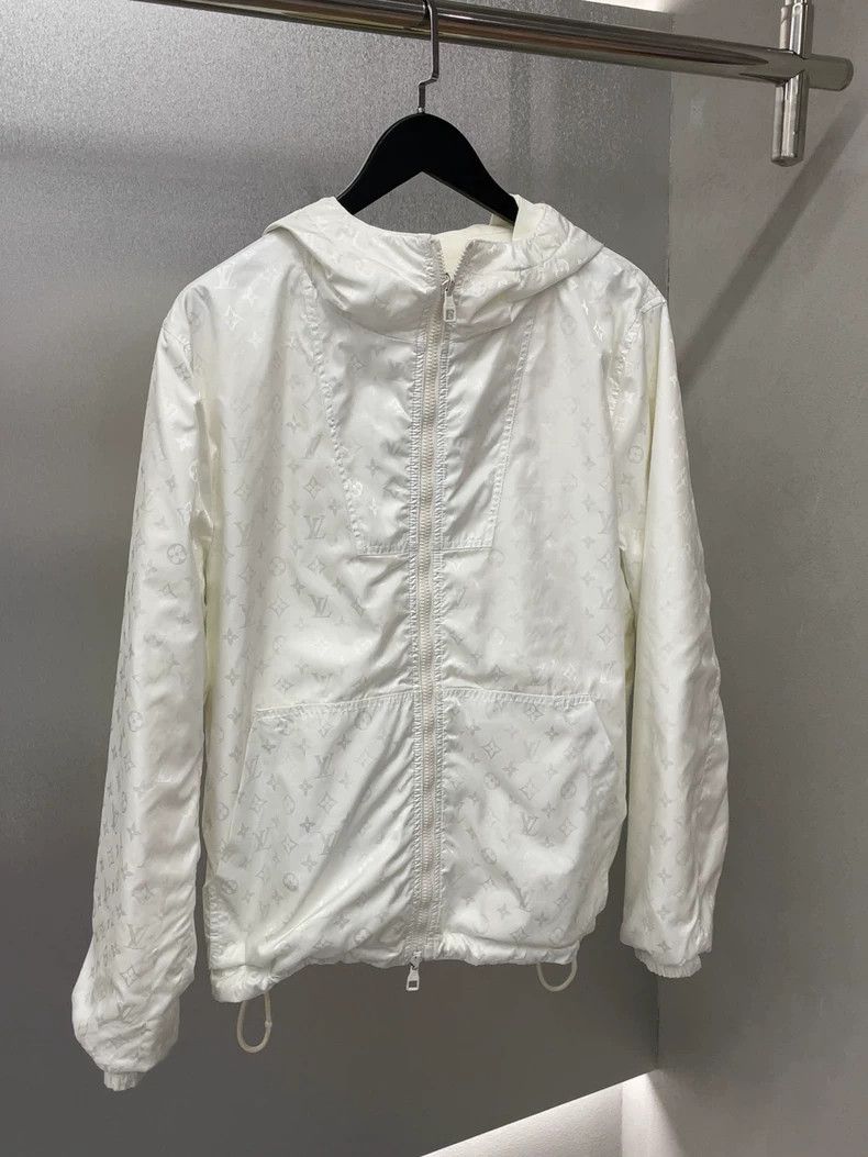 Louis Vuitton White double-sided jacket with full print an
