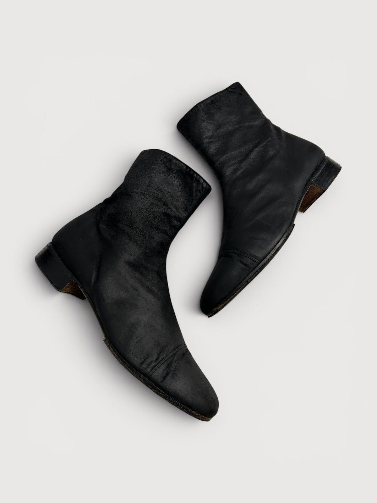 Jil Sander FW2003 Side Zip Horse Leather Boots Size US 8 / EU 41 - 2 Thumbnail
