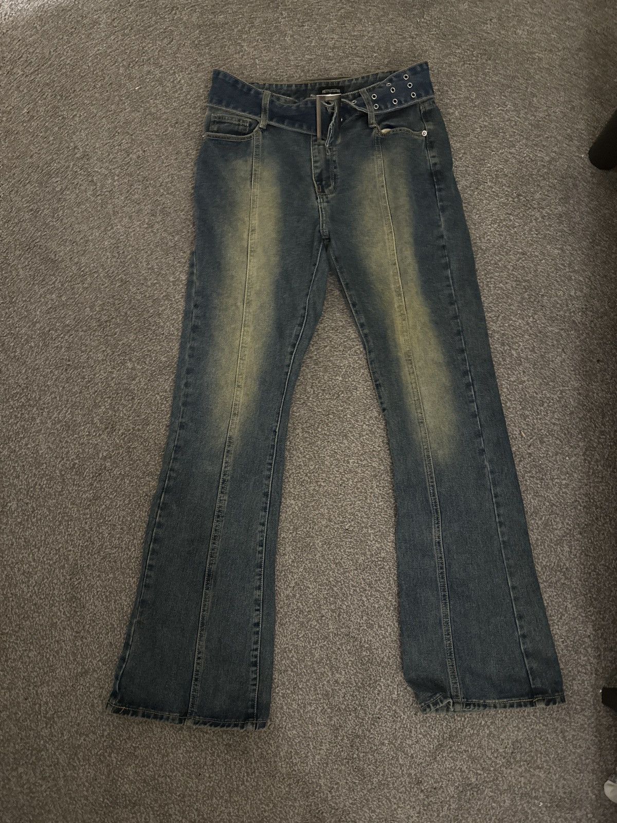 PrettyLittleThing Blue flare jeans Size 30" / US 8 / IT 44 - 1 Preview