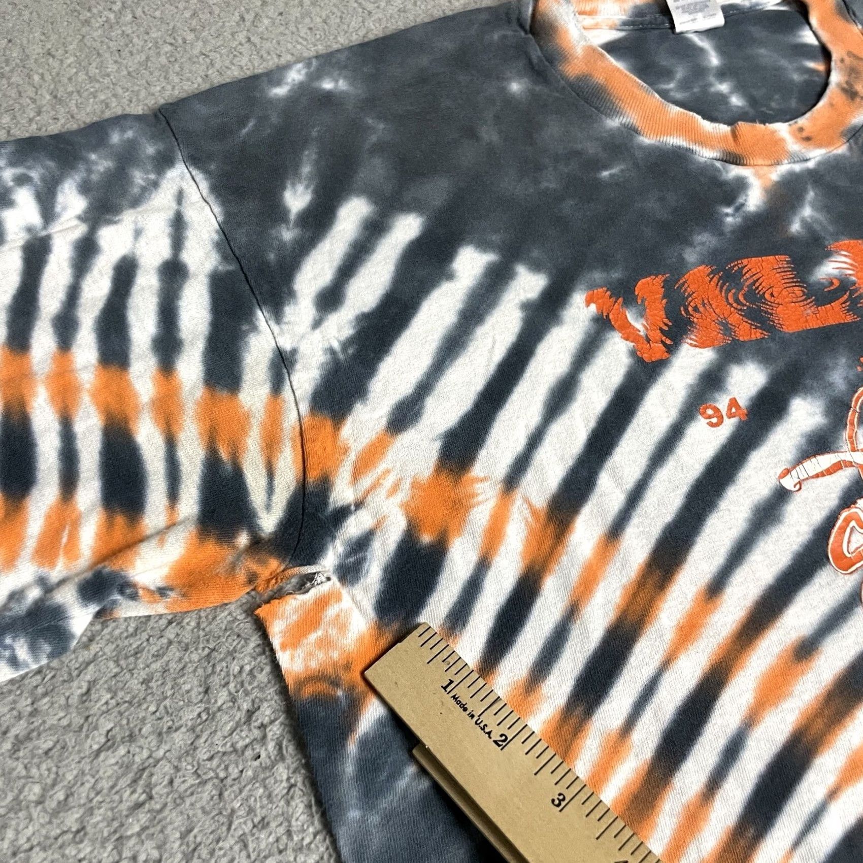 Fruit Of The Loom VINTAGE Fruit of the Loom T-Shirt Adult XL Orange Tie Dye 90s FOTL Swimming Distressed Vtg* Size US XL / EU 56 / 4 - 7 Thumbnail