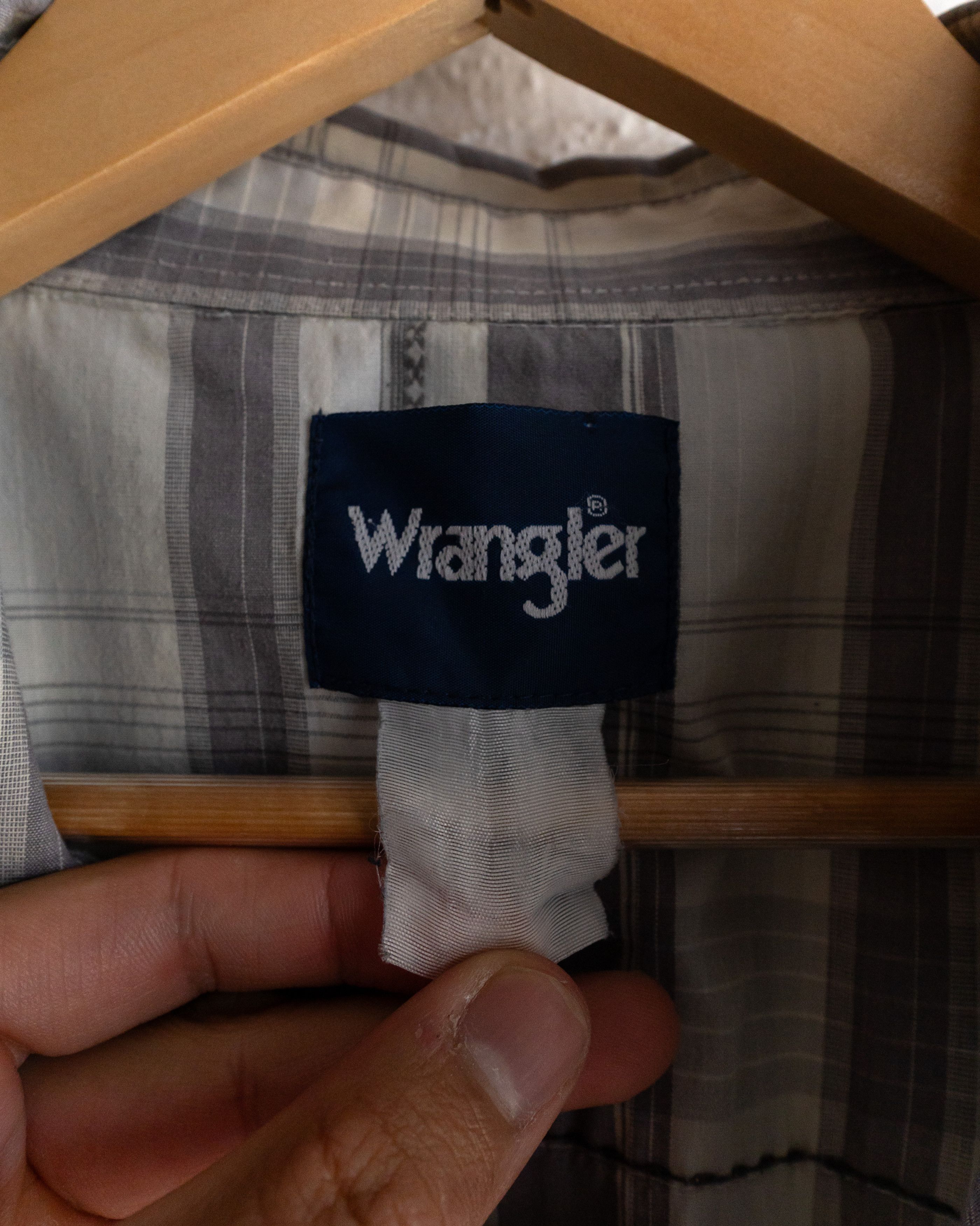 Wrangler Vintage 90s Wrangler Western Shirt Tonal Gray Plaid Men's XL Size US XL / EU 56 / 4 - 3 Thumbnail
